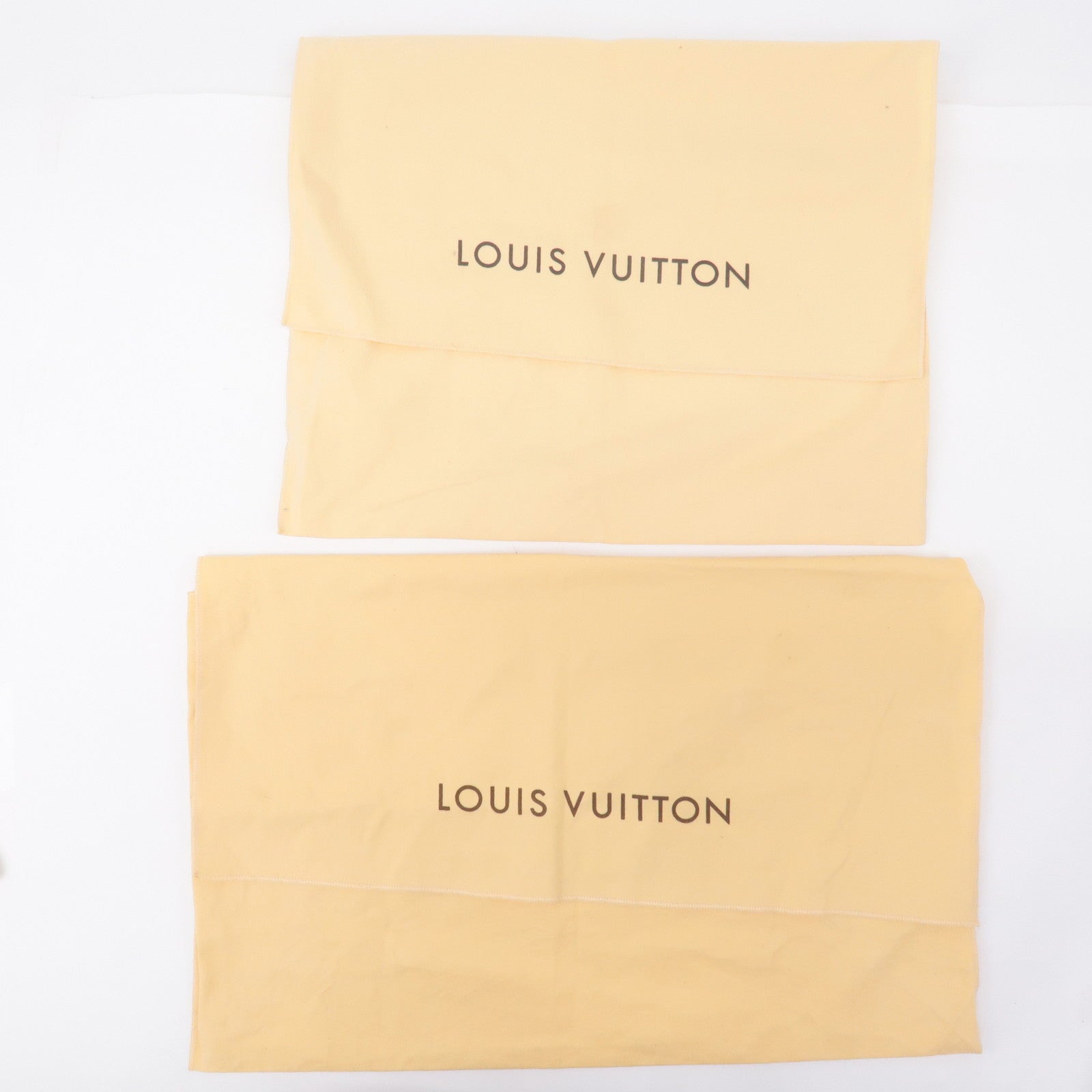 Louis Vuitton Set of 10 Dust Bag Flap Style Beige