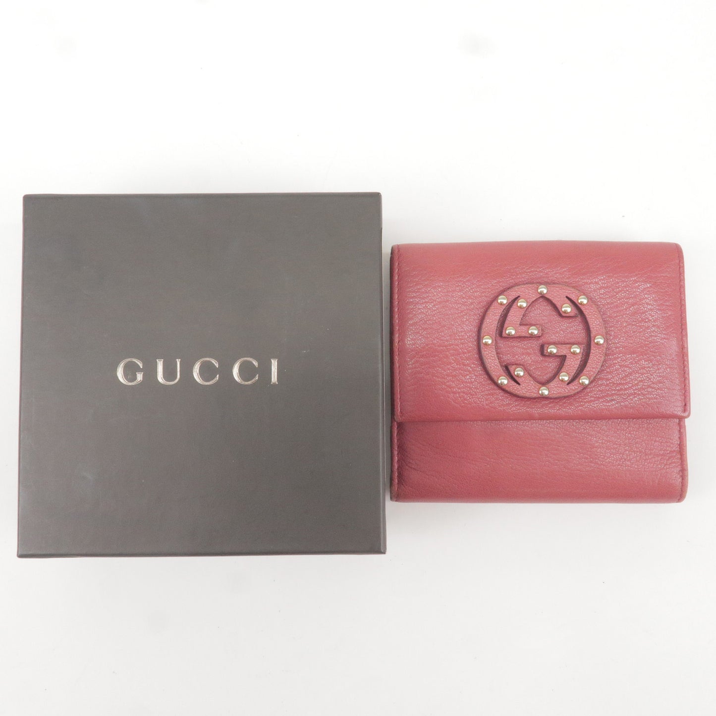 Gucci Set of 2 Leather Long Wallet and Small Wallet 121568 212110