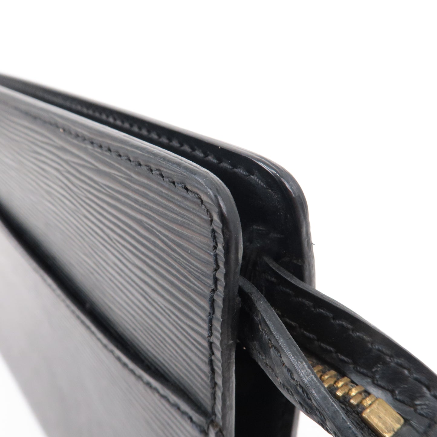 Louis Vuitton Epi Pochette Homme Clutch Bag Noir Black M52522