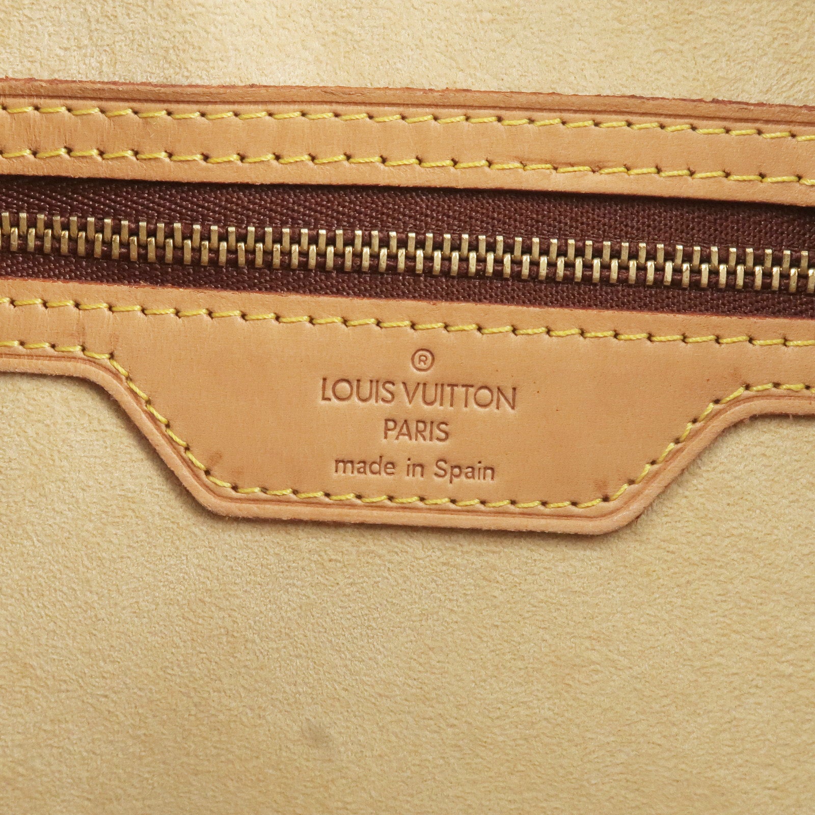 LOUIS VUITTON M51155 Luco Tote Bag Monogram Brown USED
