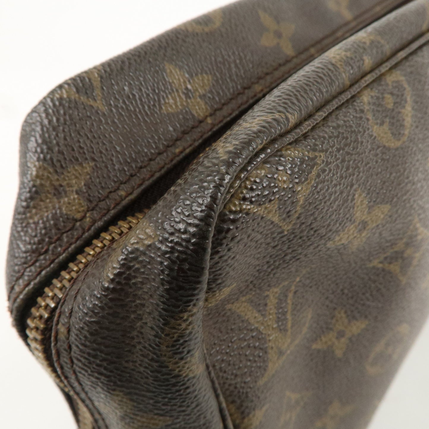 Louis Vuitton Monogram Trousse Toilette 28 Pouch Brown M47522