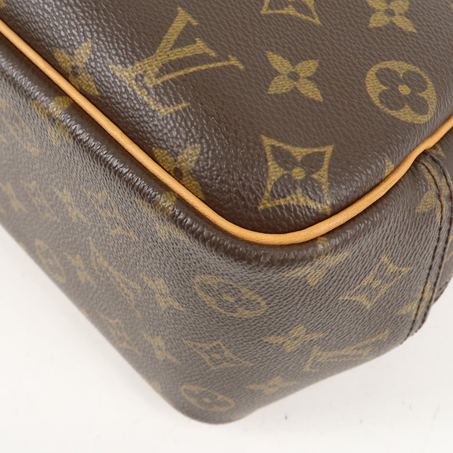 Louis Vuitton Monogram Deauville Hand Bag Brown M47270