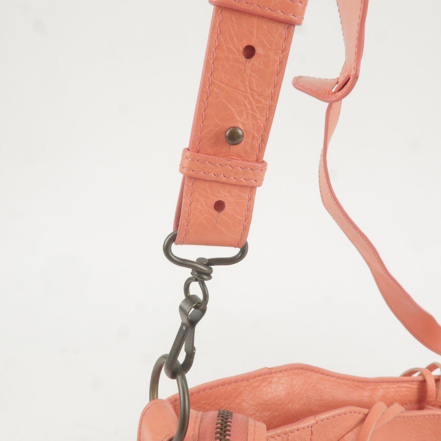 BALENCIAGA Classic The velo Leather 2Way Hand Bag Pink 235216