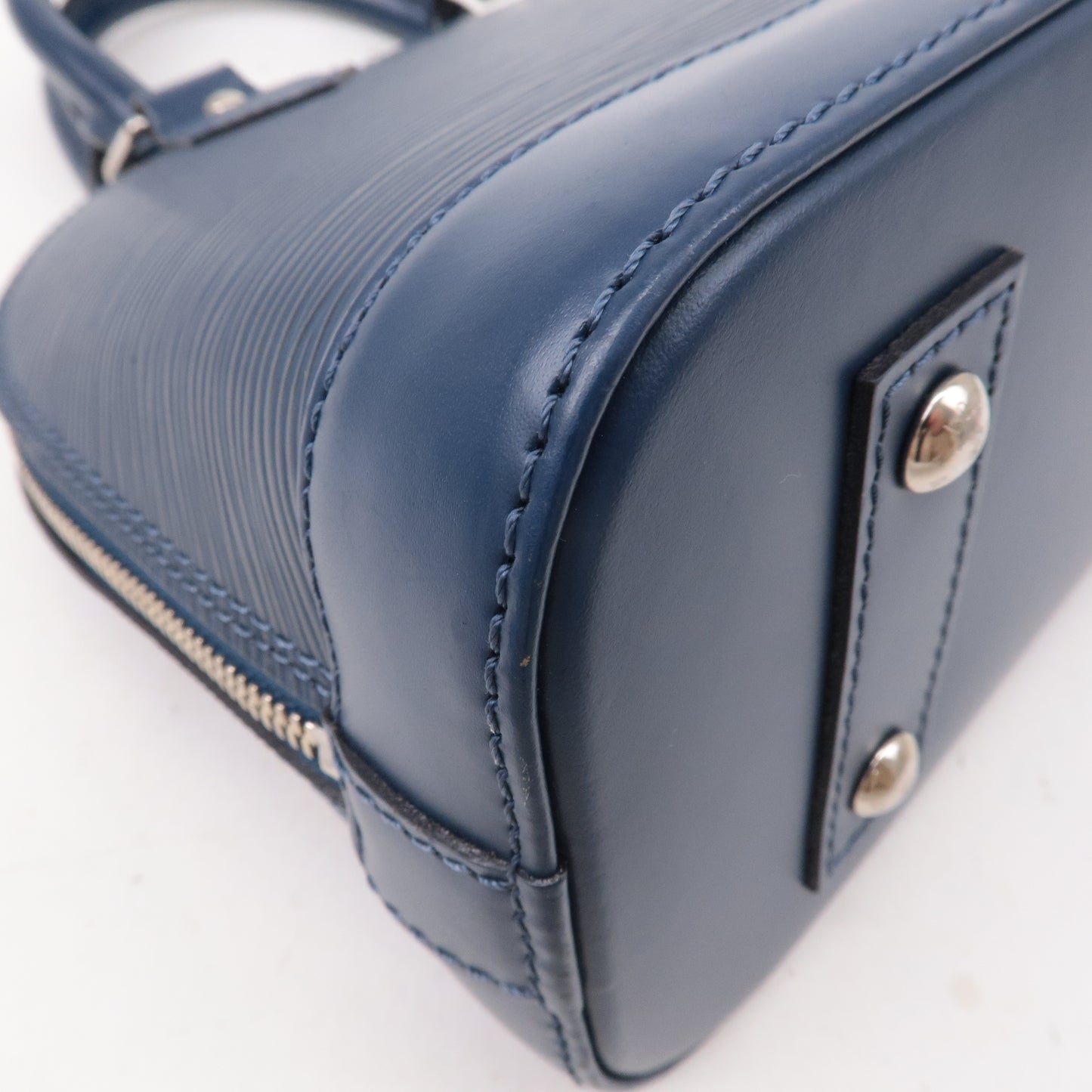 Louis Vuitton Epi Alma BB 2Way Bag Andigo Blue M40855