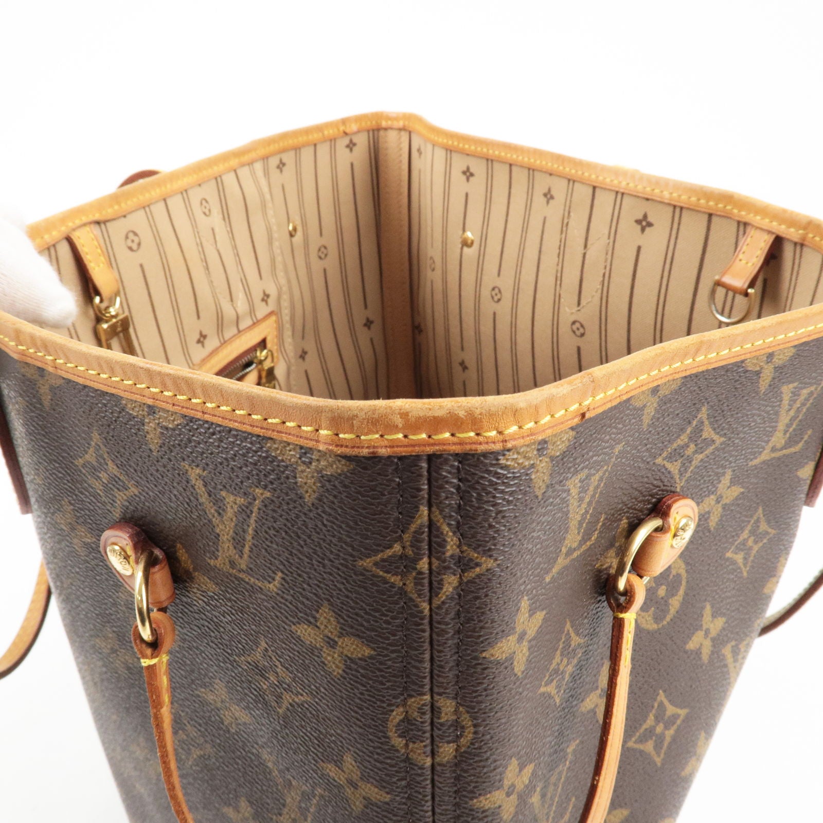 Louis-Vuitton-Monogram-Neverfull-MM-Tote-Bag-Brown-M40156-F/S
