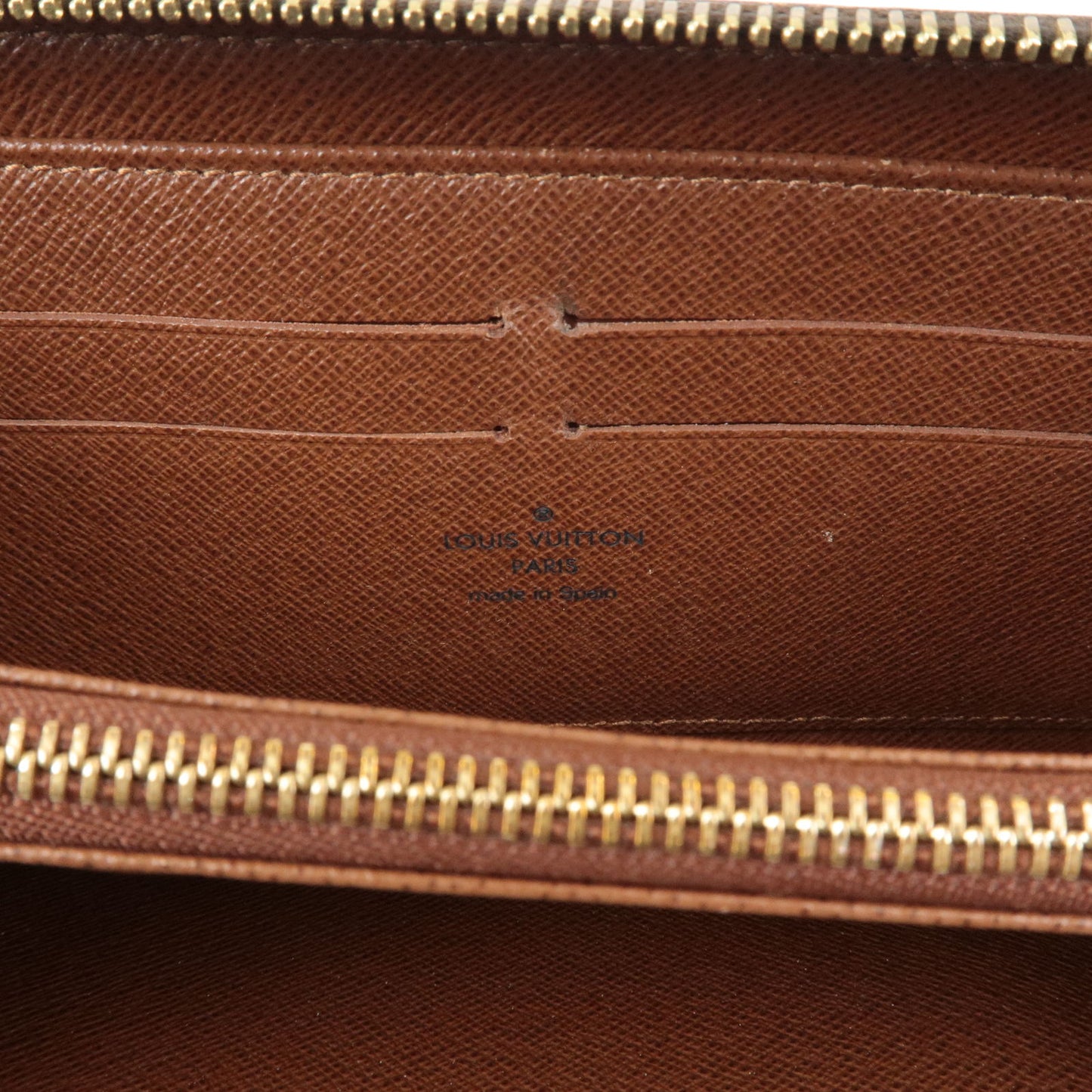 Louis Vuitton Monogram Zip Round Long Wallet Old Style M60017
