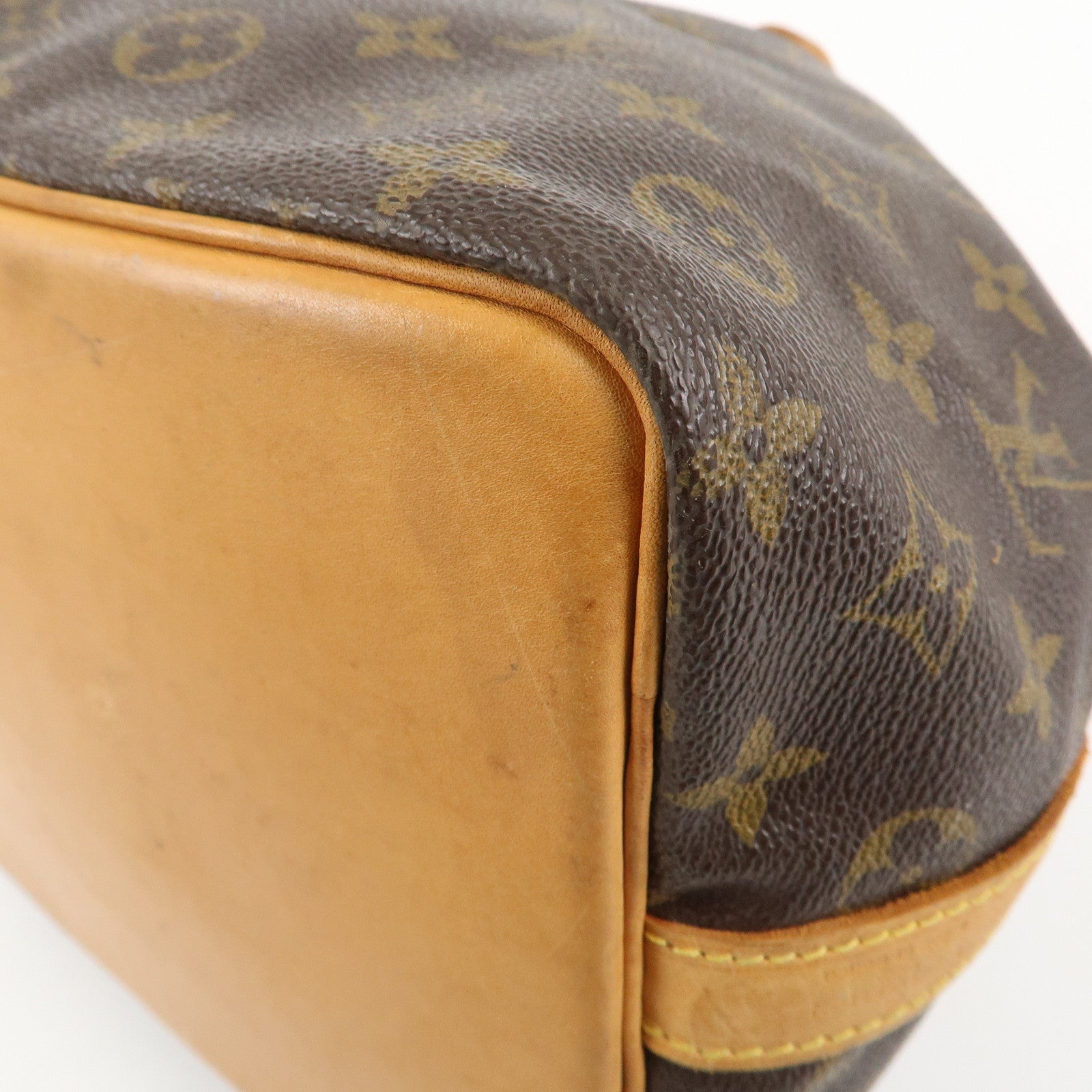 Louis Vuitton Monogram Petit Noe Shoulder Bag Brown M42226