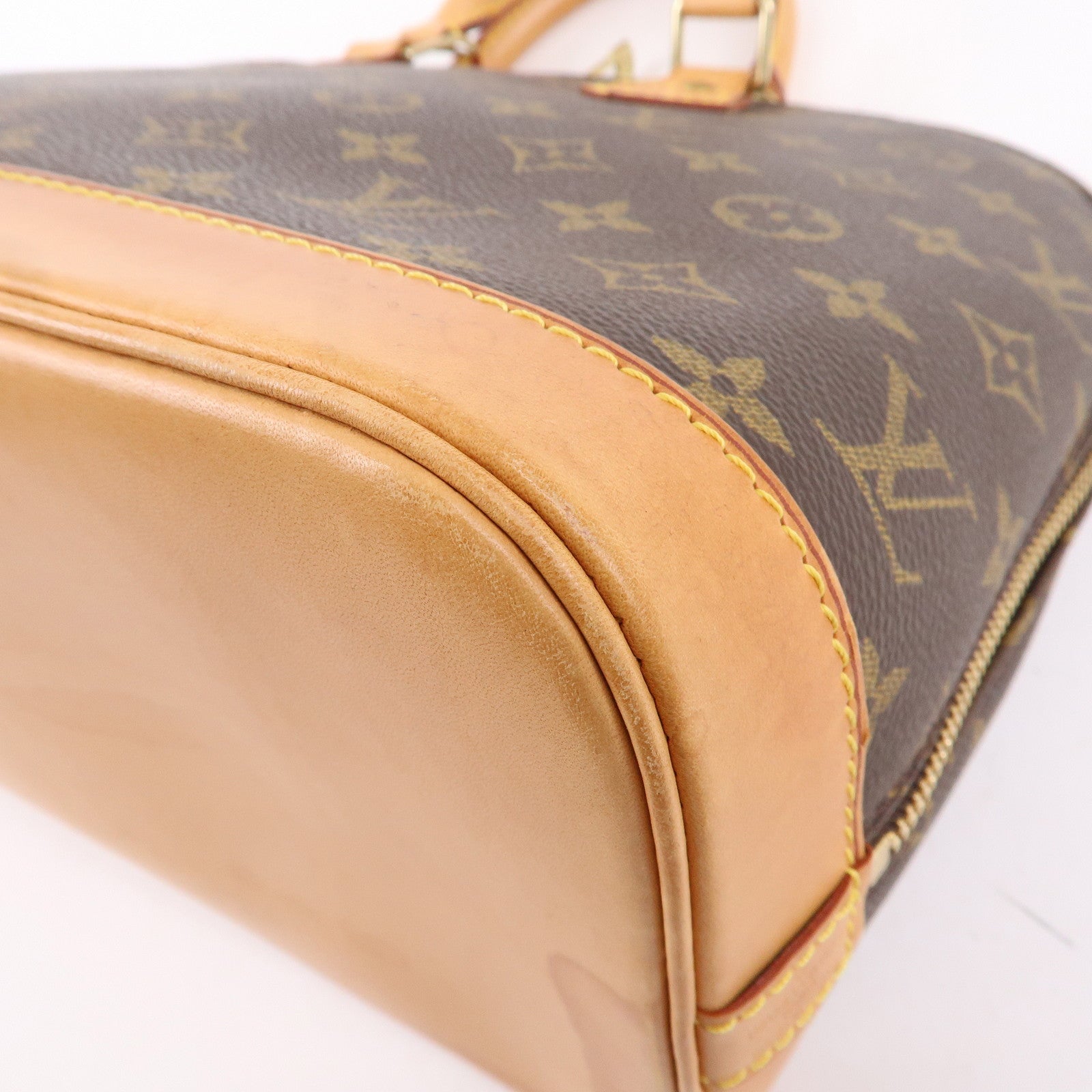 Louis Vuitton Monogram Alma Hand Bag Brown M51130