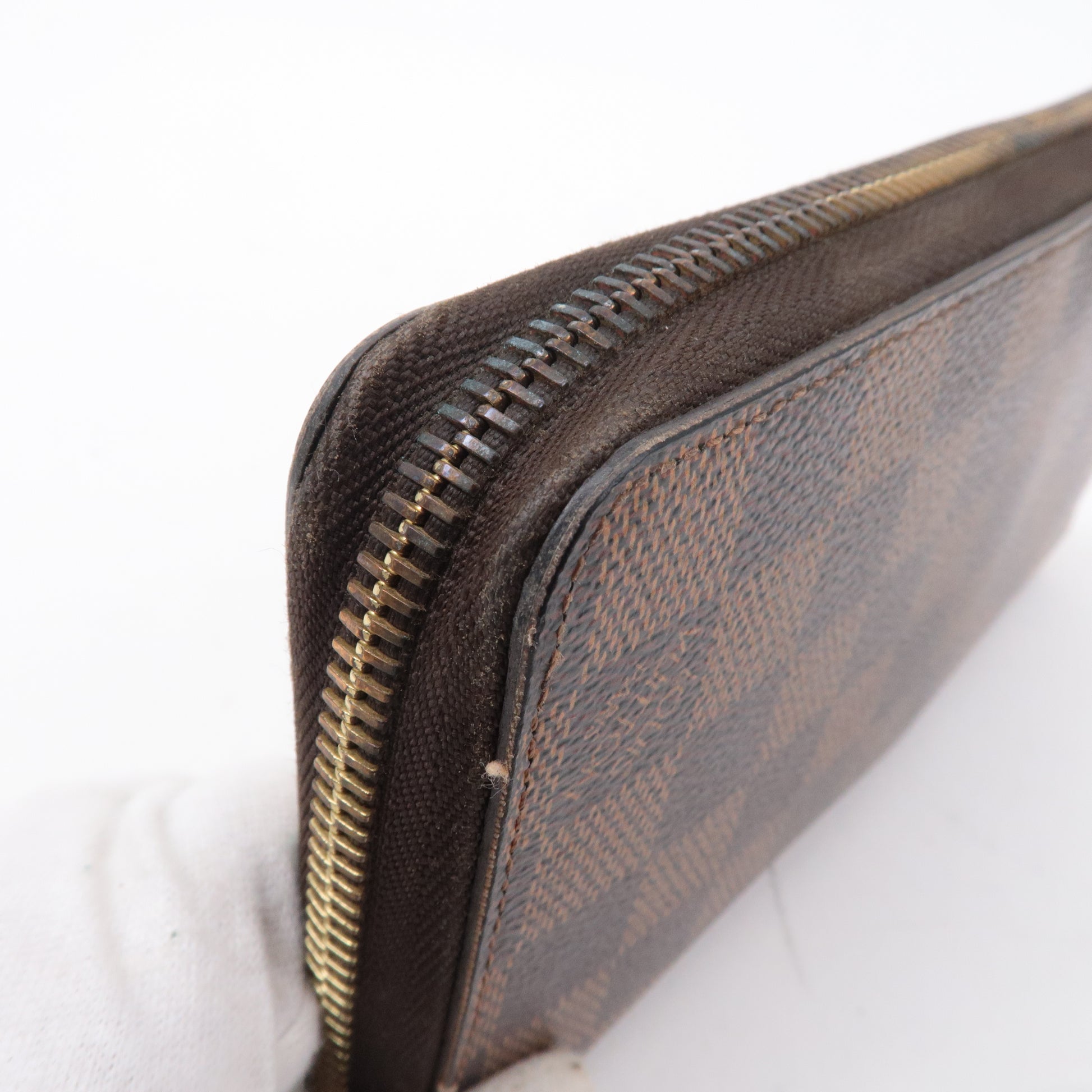Authentic Louis Vuitton Damier Zippy Wallet N60015 Long Wallet