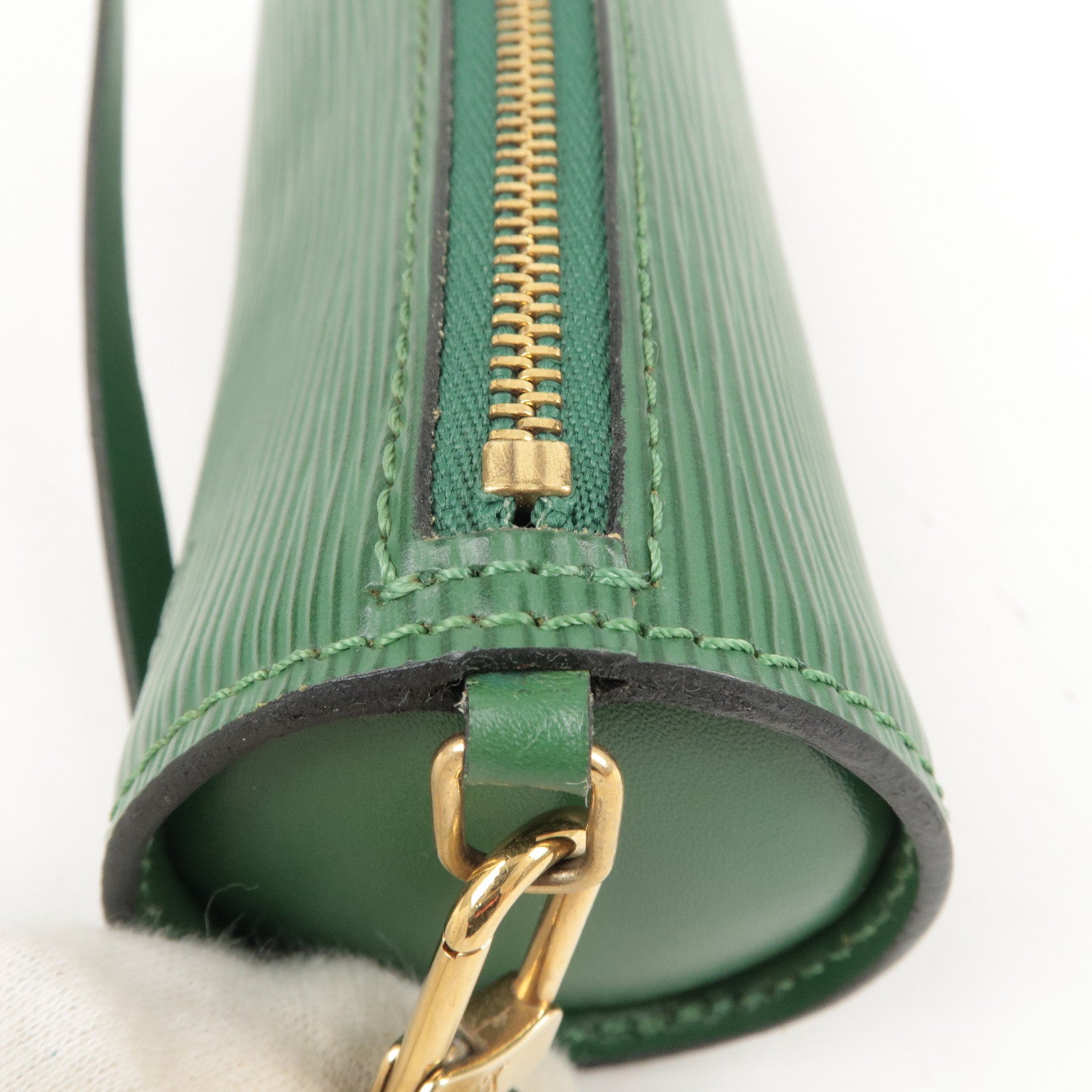 Louis Vuitton Green Epi Leather Soufflot Bag.  Luxury