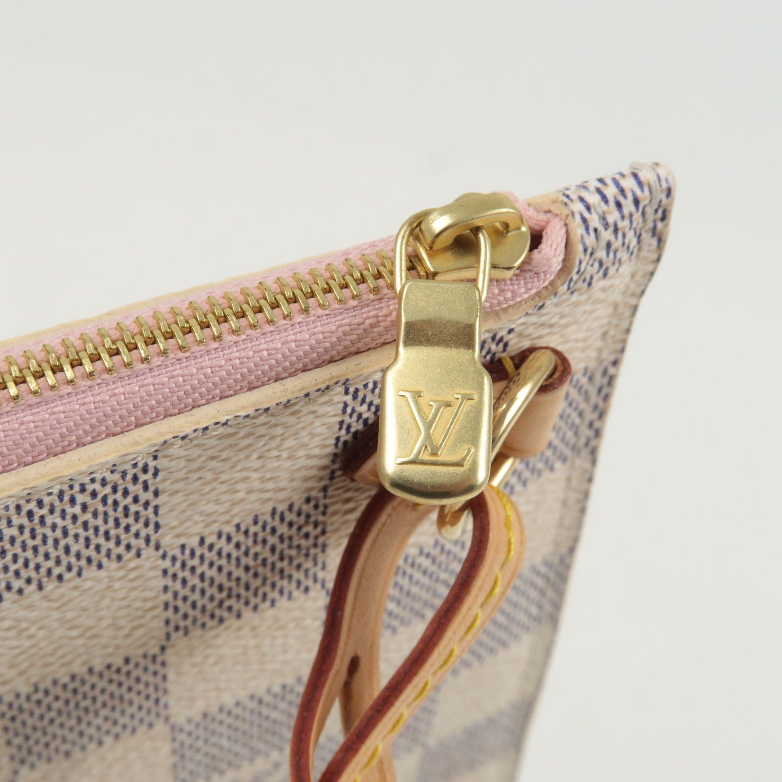 Louis Vuitton - Neverfull mm - Damier Azur Canvas - Rose Ballerine - Women - Handbag - Luxury