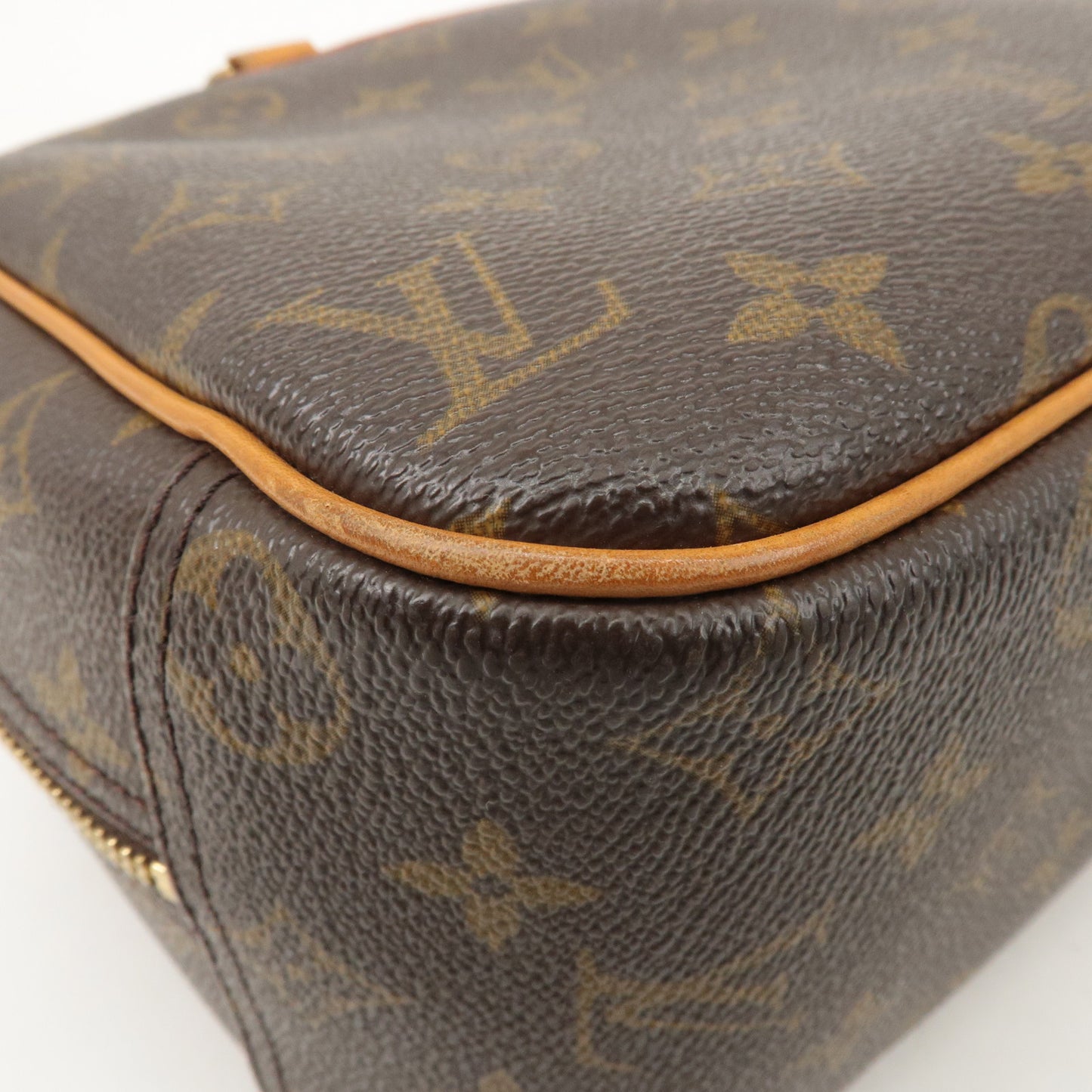 Louis Vuitton Monogram Trouville Hand Bag Brown M42228