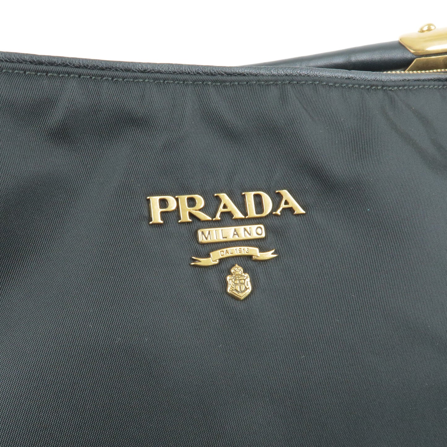 PRADA Nylon Leather Shoulder Bag 2Way Bag NERO Black
