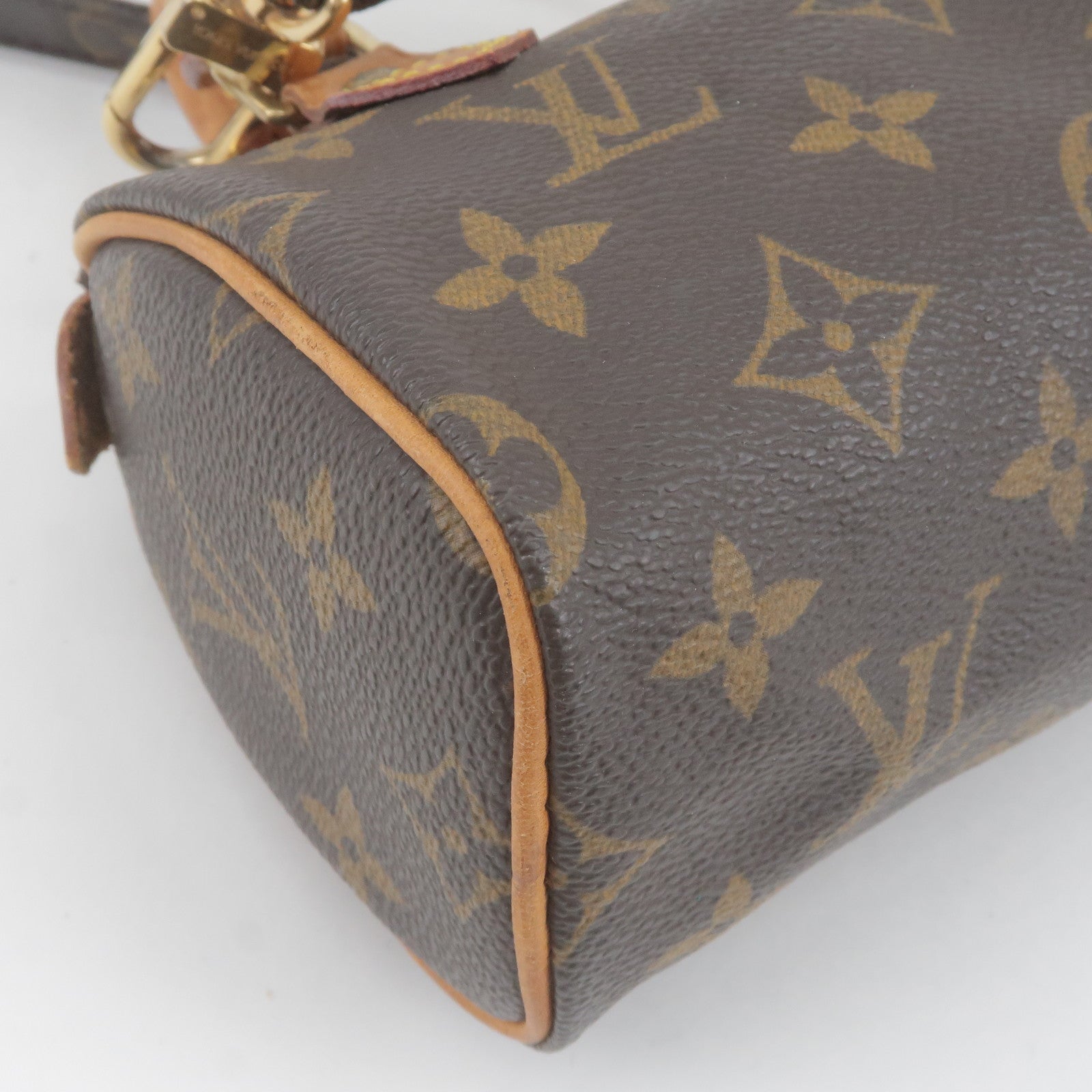 LOUIS VUITTON M41534 Mini Speedy With Strap Shoulder Bag Used
