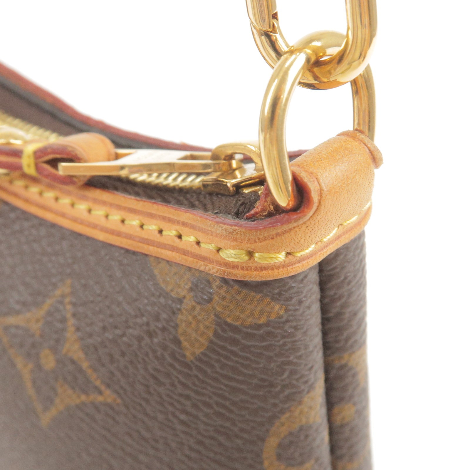 Auth Louis Vuitton Mini Pochette Hand Bag Monogram M51980 LV