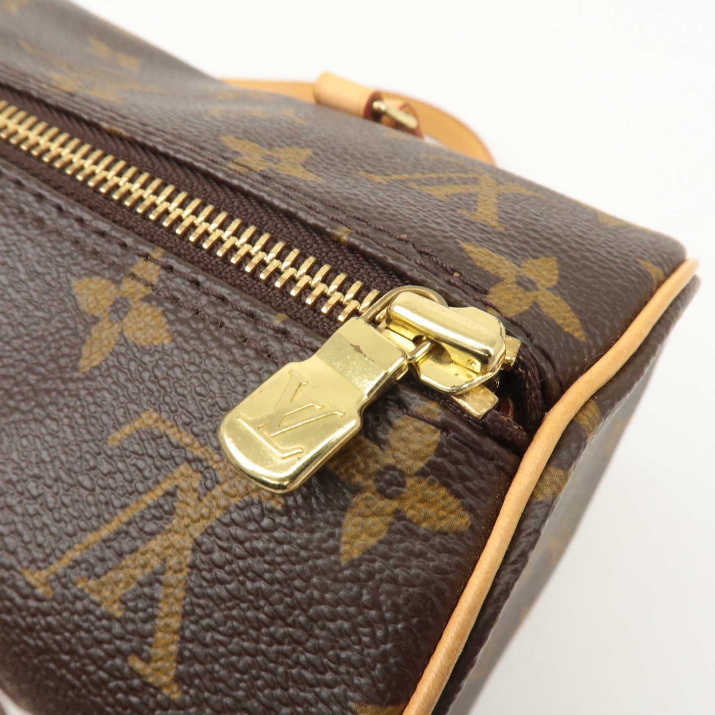 Louis Vuitton Monogram Papillon 30 Hand Bag Brown M51385