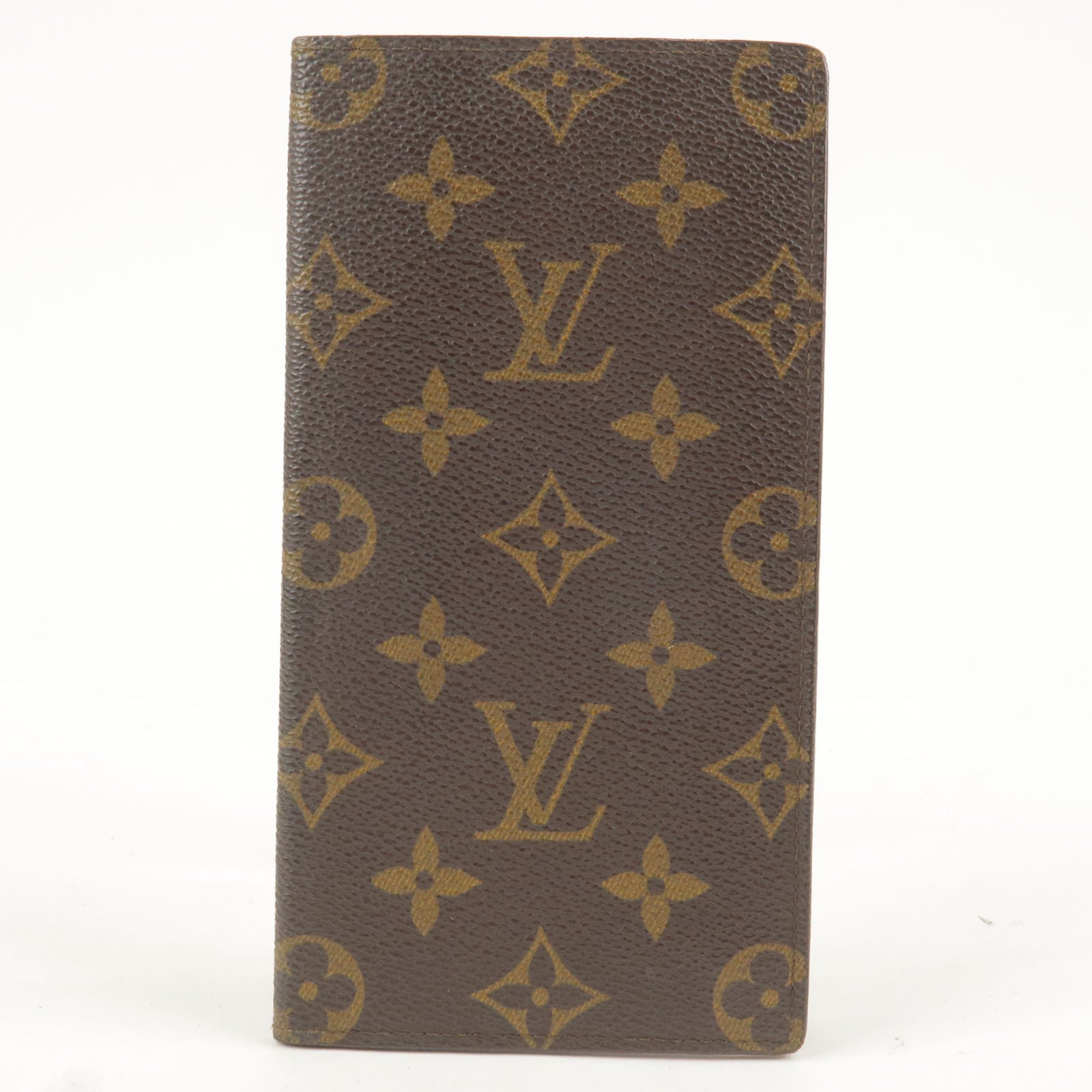 Auth Louis Vuitton Wallet / Diary / Agenda Cover R20008 Horizontal LV  Monogram