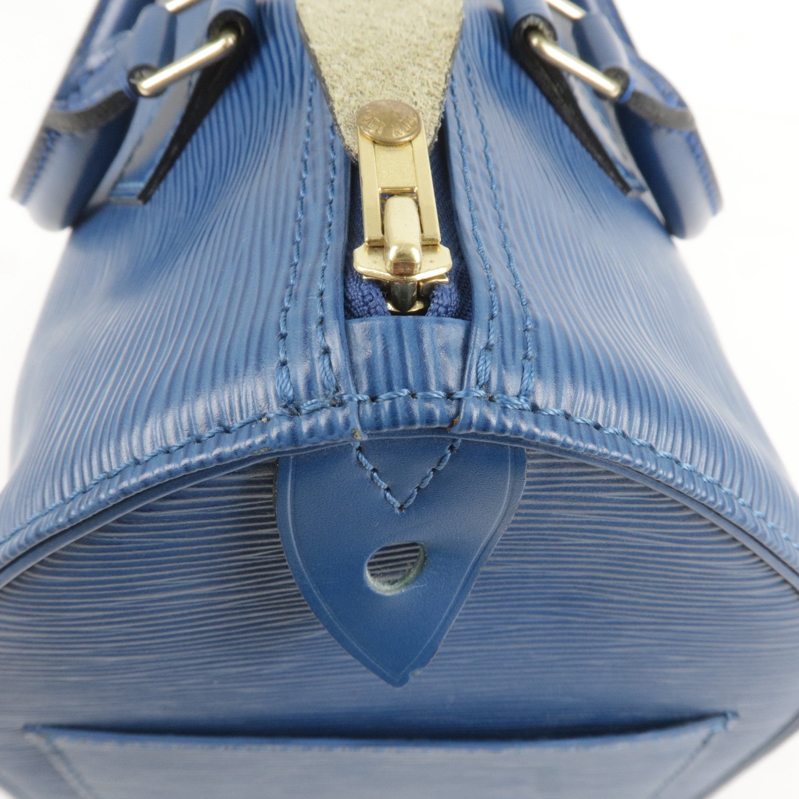 Louis Vuitton Epi Speedy 30 Handbag Boston Bag M43005 Toledo Blue