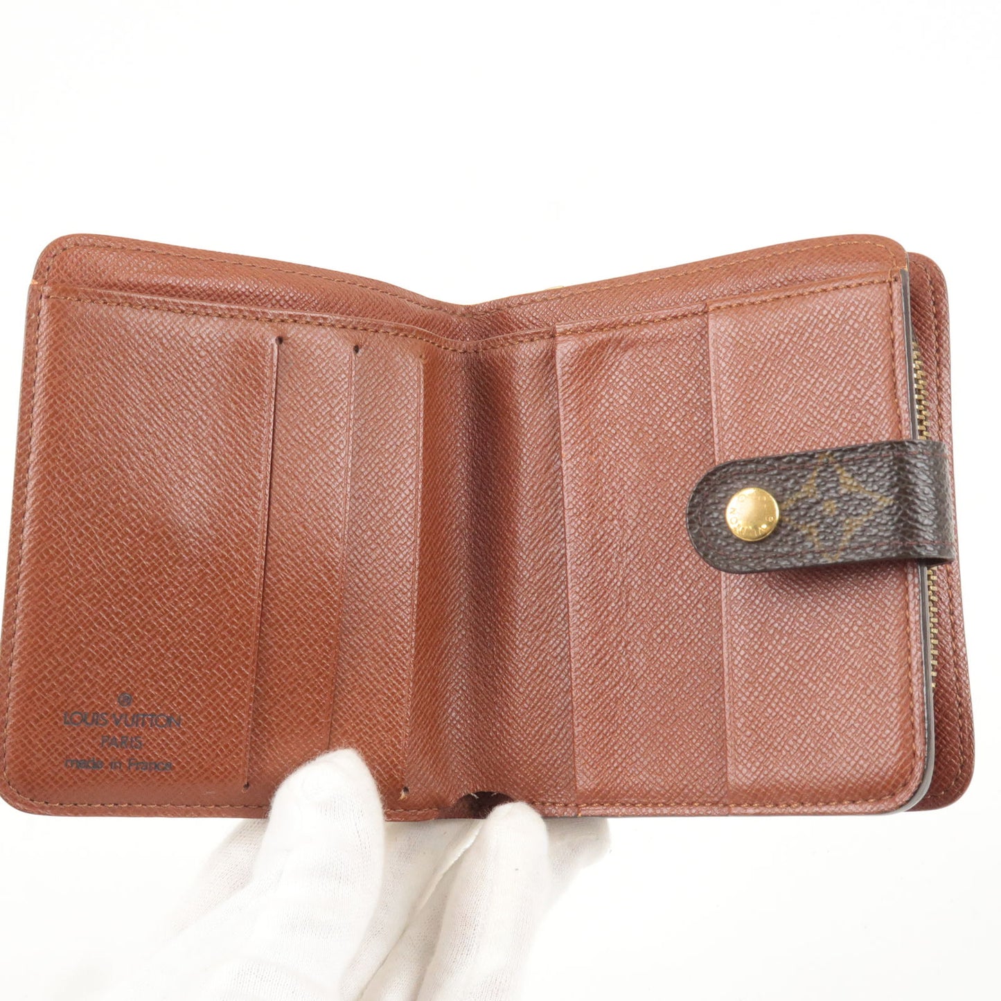 Auth LOUIS VUITTON Compact Zipper Wallet M61667 Monogram MI0051