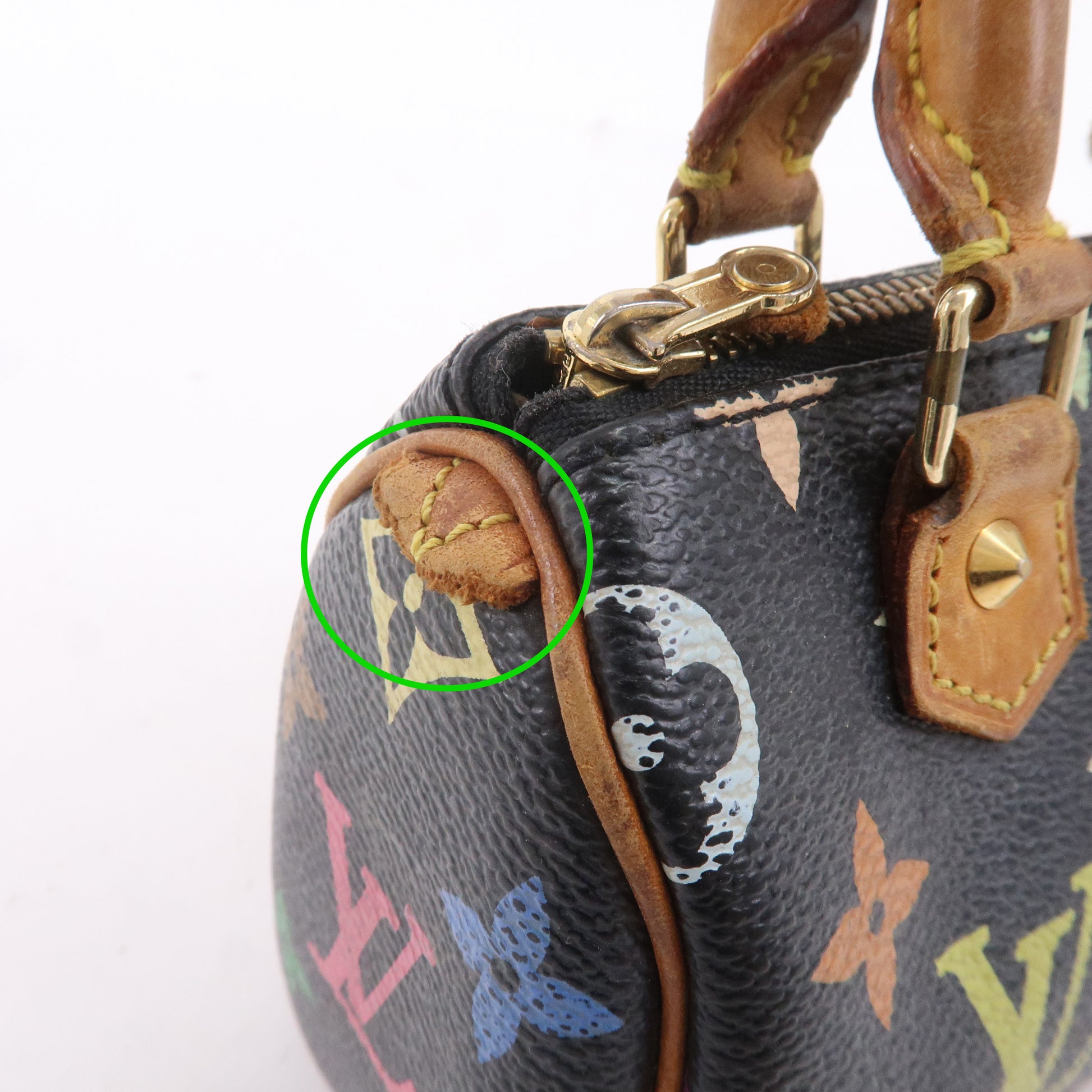 Auth Louis Vuitton Monogram Mini Speedy 2 way AB rank Shoulder bag