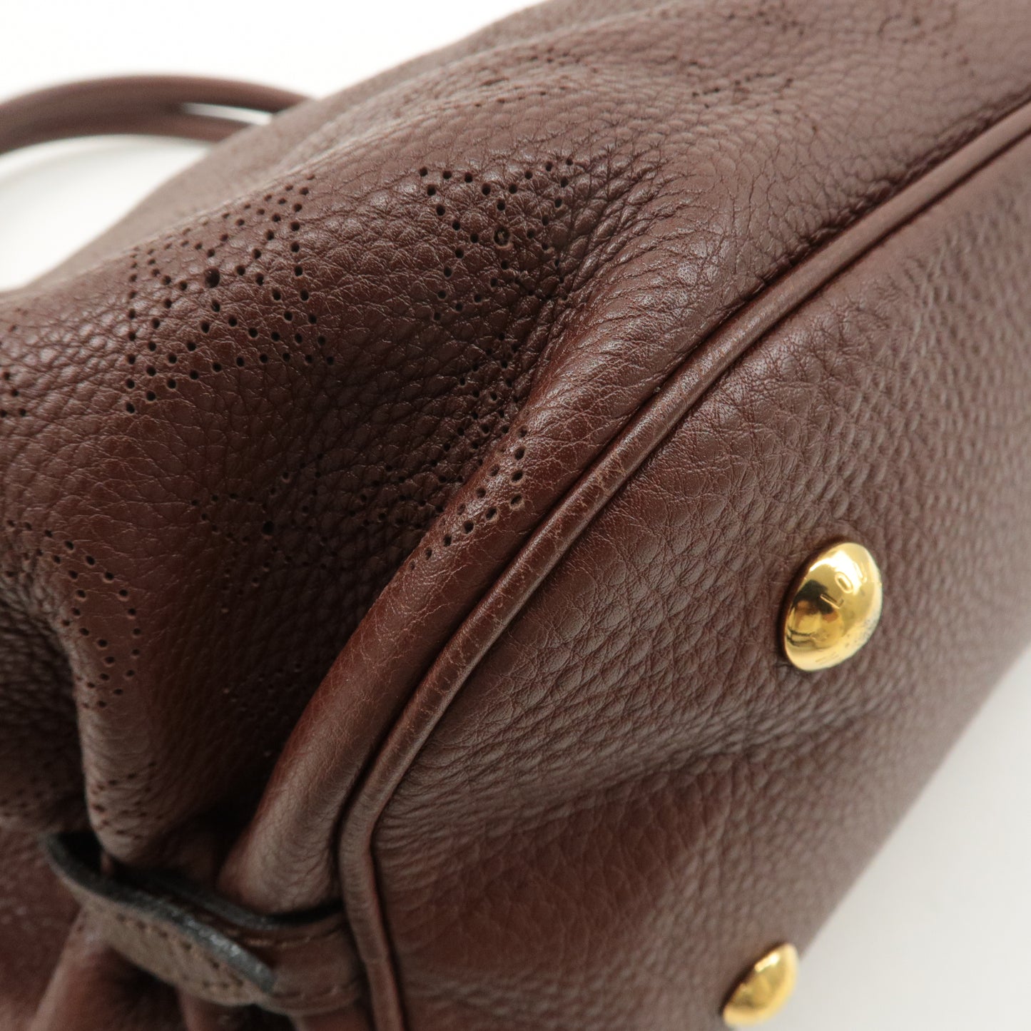 Louis Vuitton Monogram Mahina XL Shoulder Bag Brown M95714