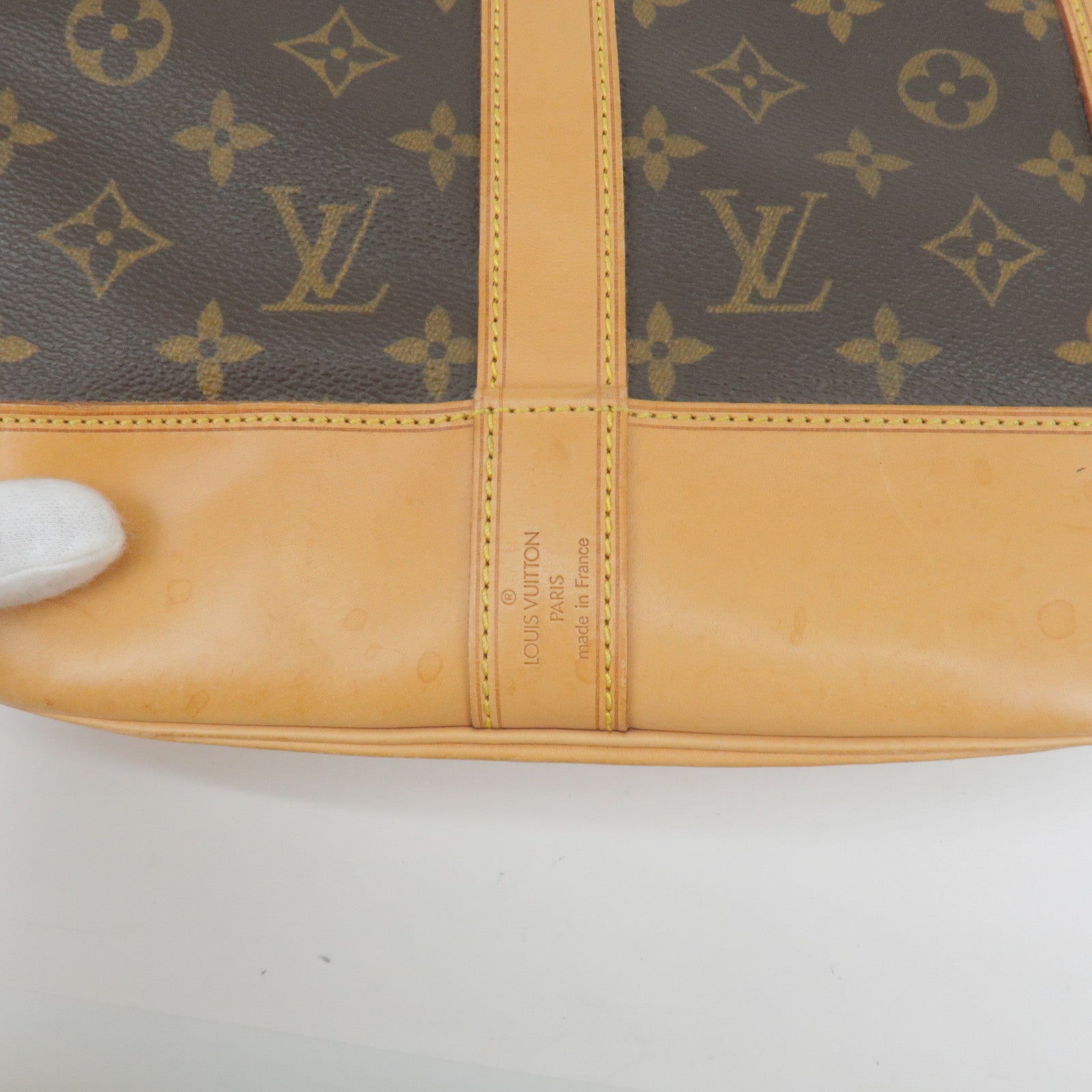 Louis Vuitton Monogram Randonnee PM Leather Fabric Brown