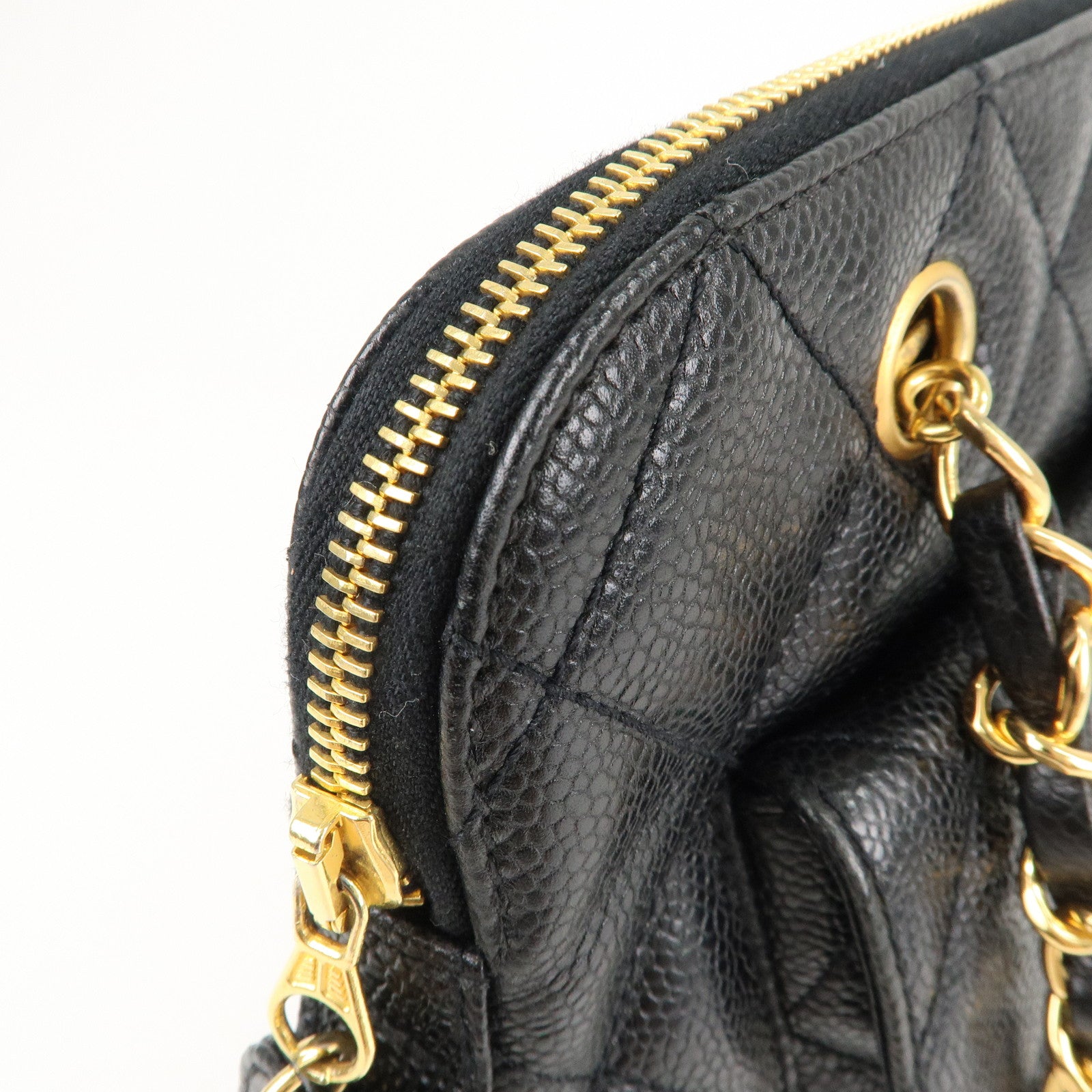 ショルダーバッグ・ポシェット × ヴィンテージ(中古) Chanel Caviar Chain Shoulder Bag ショルダーバッグ・ポシェット × ヴィンテージ(中古) Chanel