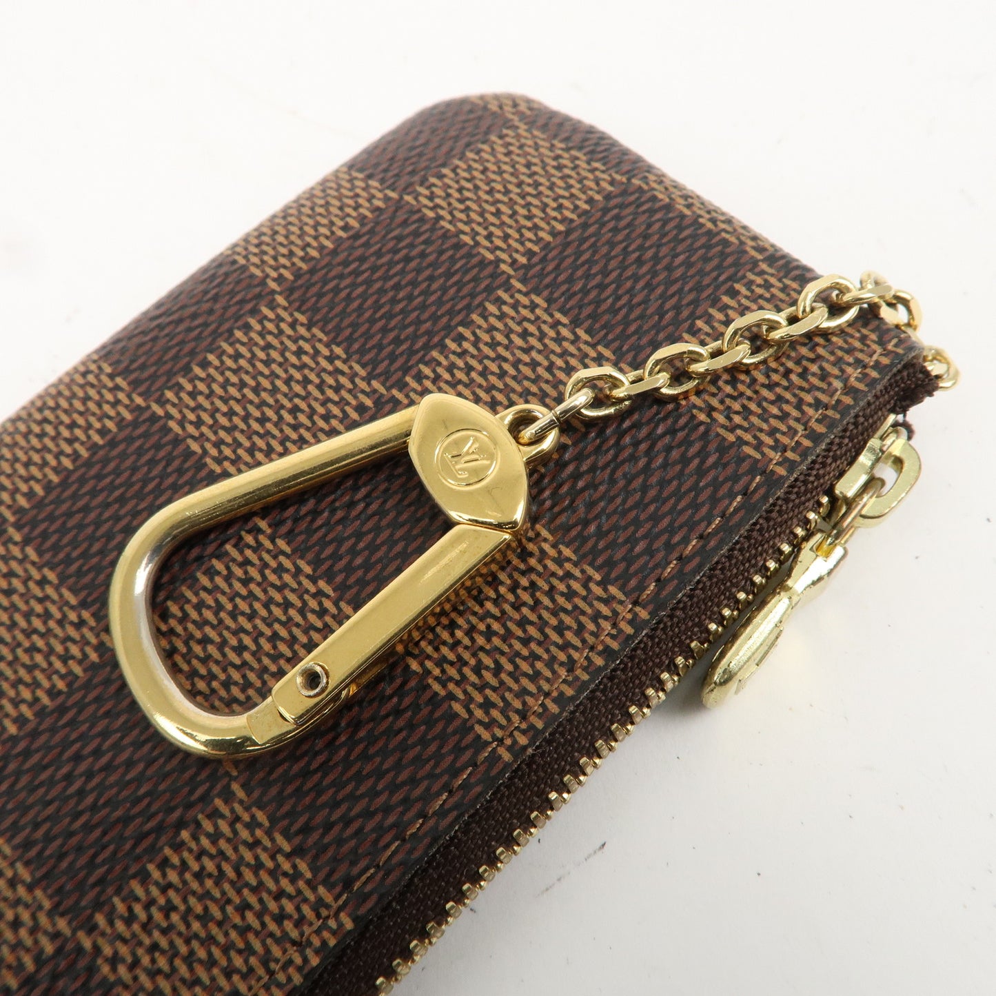 Louis Vuitton Damier Ebene Pochette Cles Coin Case N62658