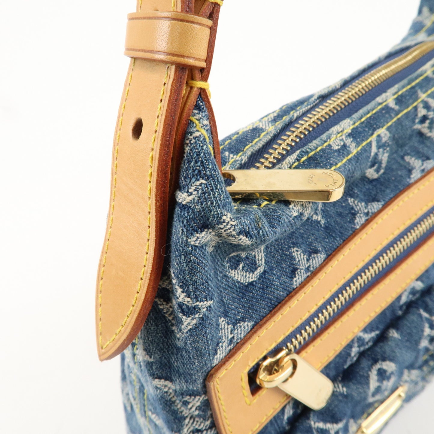Louis Vuitton Monogram Denim Baggy PM Shoulder Bag Hand Bag M95049