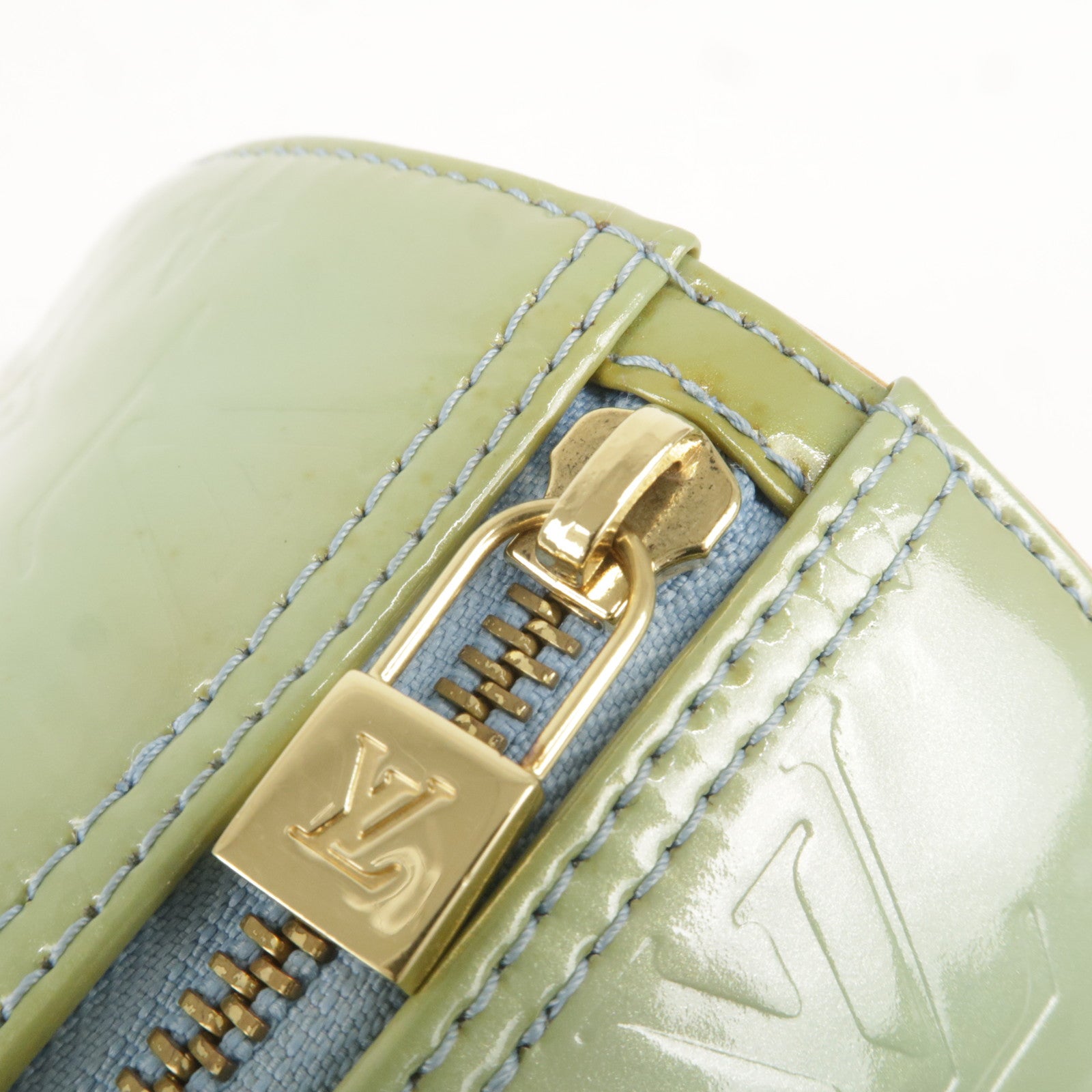 Louis Vuitton Mint Green Monogram Vernis Bedford Bag