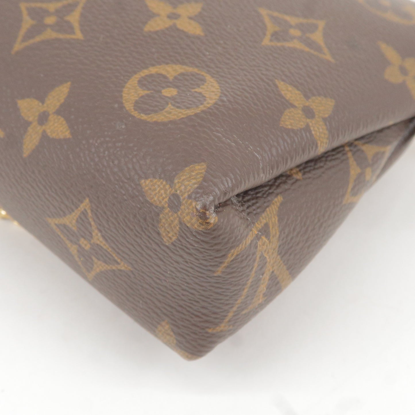 Louis Vuitton Monogram Pallas Clutch Shoulder Bag M41639