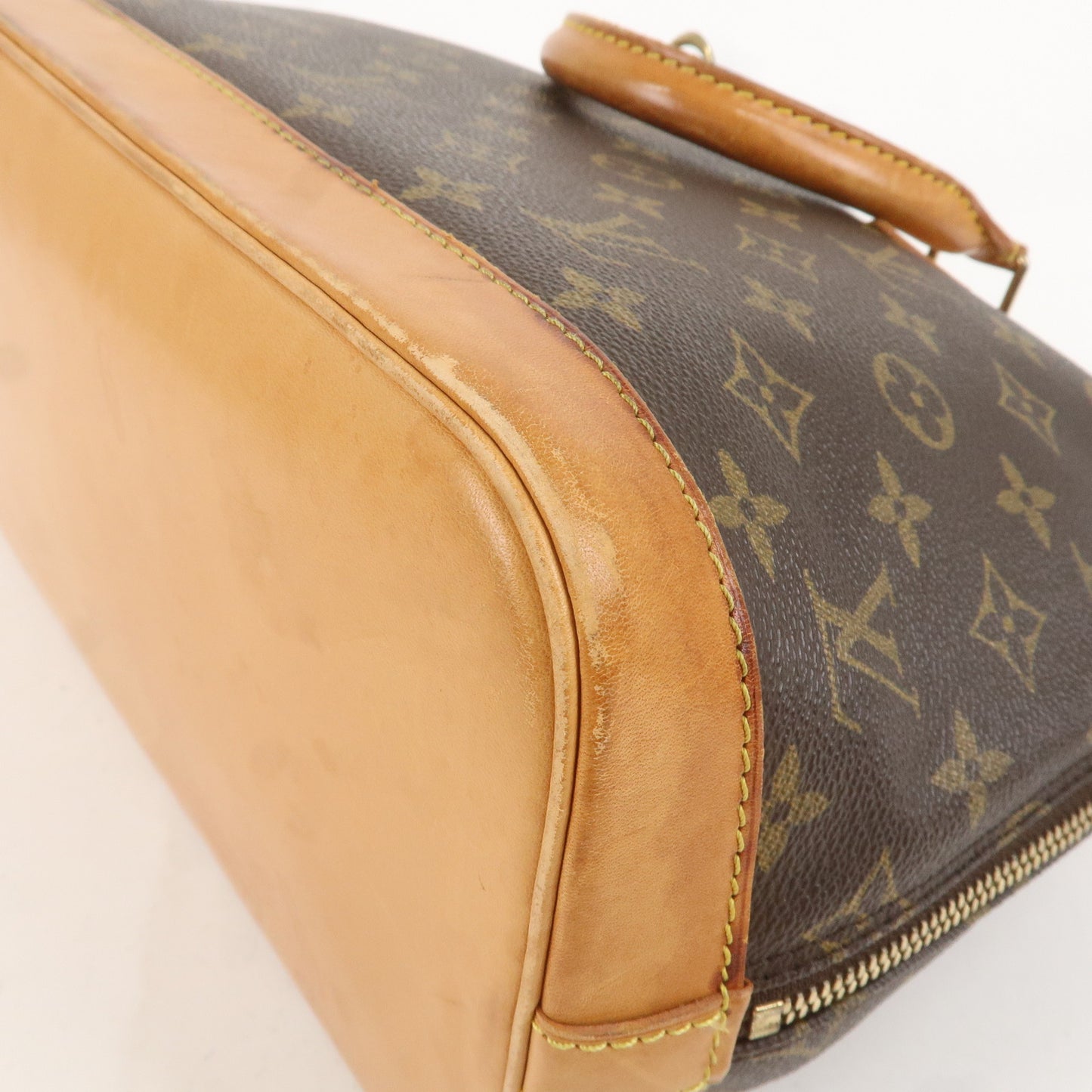 Louis Vuitton Monogram Alma Hand Bag Brown M51130