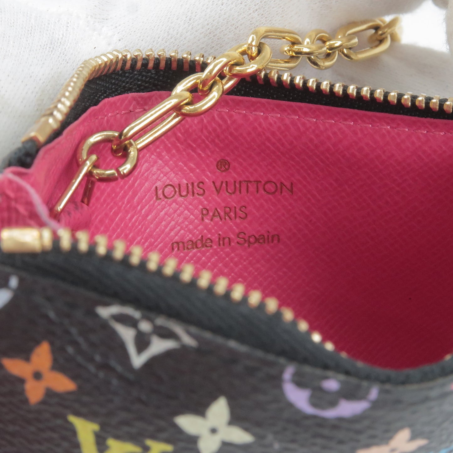Louis Vuitton Monogram Multi Color Pochette Cles Coin Case M93735