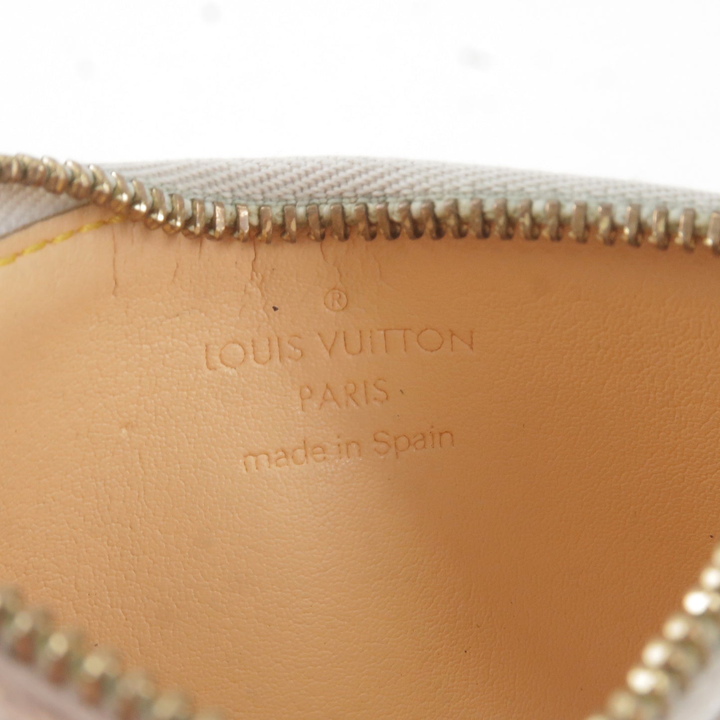 Louis Vuitton Monogram Multi Color Pochette Cles Blanc M92655