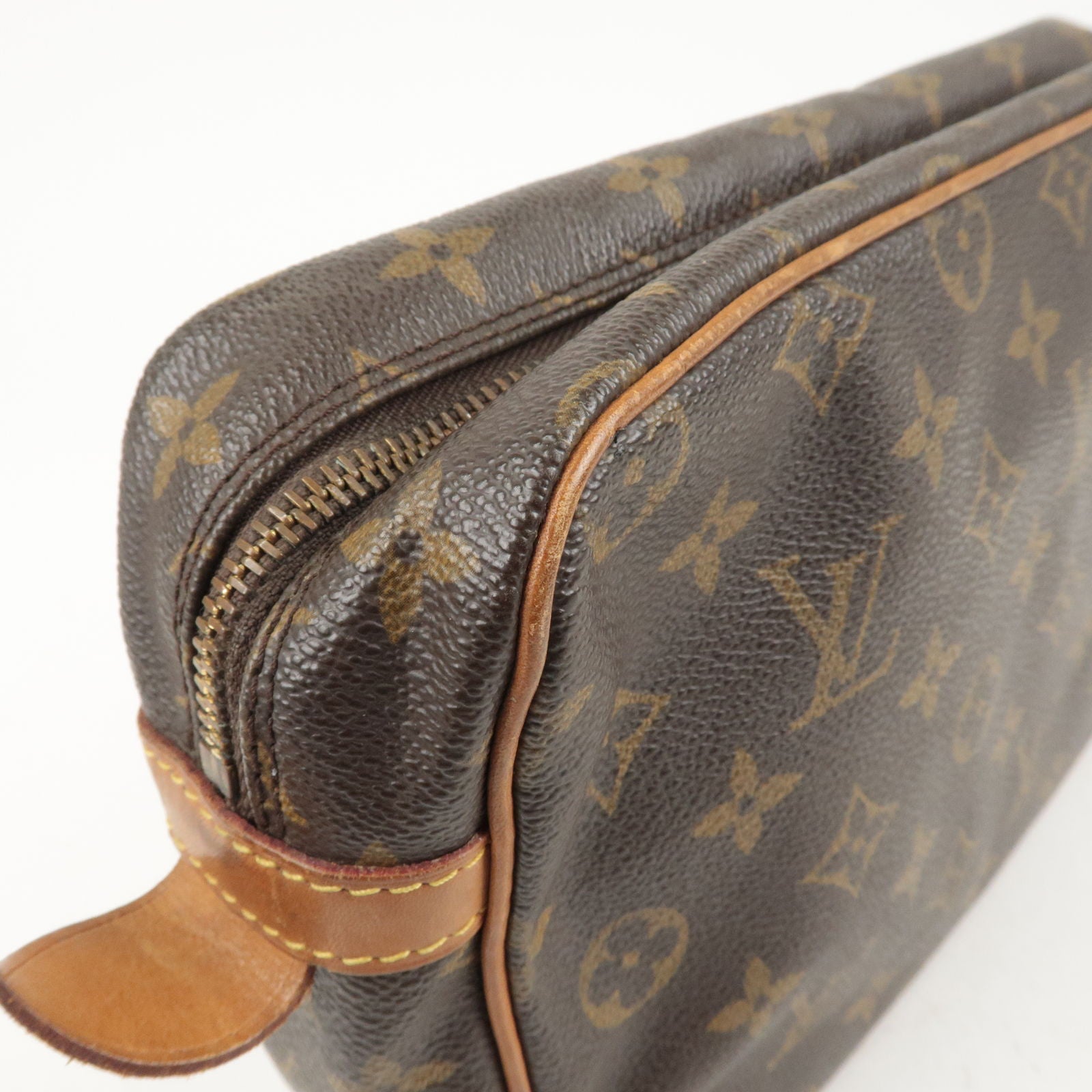 Authentic Louis Vuitton Monogram Compiegne 28 Clutch Hand Bag