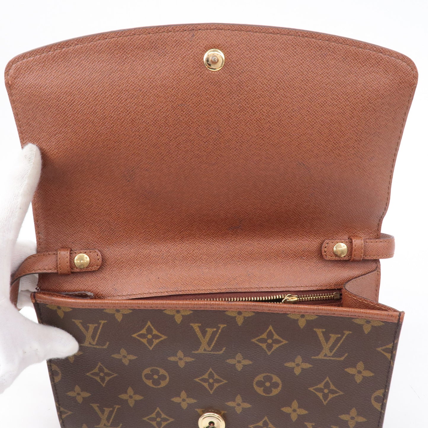 Louis Vuitton Monogram Bordeaux 24 Shoulder Bag Brown M51798