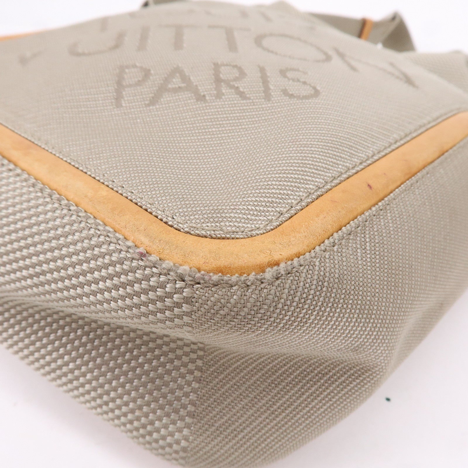 Louis Vuitton Citadan Shoulder Bag M93224 Damier Jean Canvas Tail France  2005 Brown SP1005 Crossbody Zipper Sitadan Men's