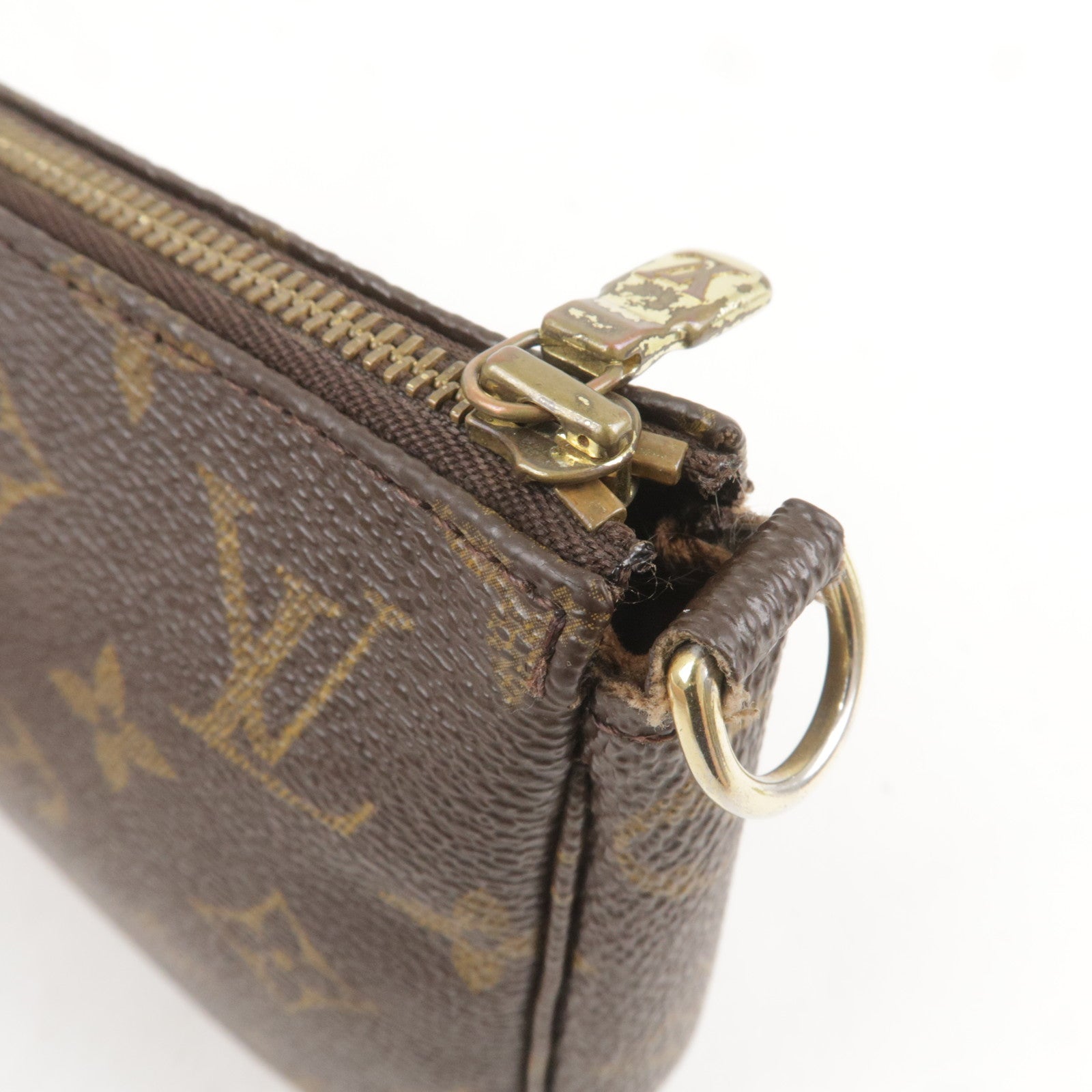 LOUIS VUITTON Pochette Accessoire accessory pouch hand bag M51980