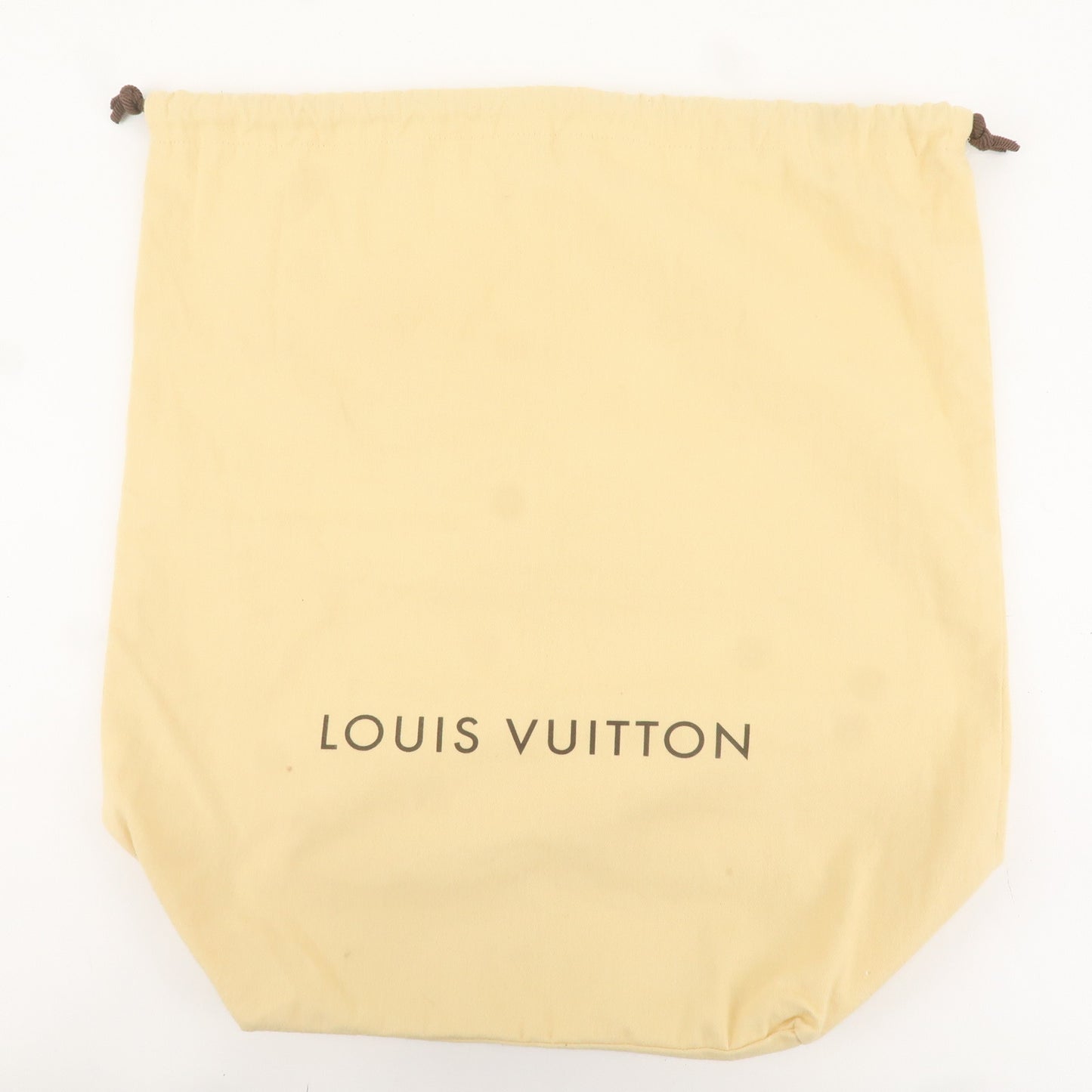 Louis Vuitton Set of 8 Dust Bag Drawstring Style Beige Brown