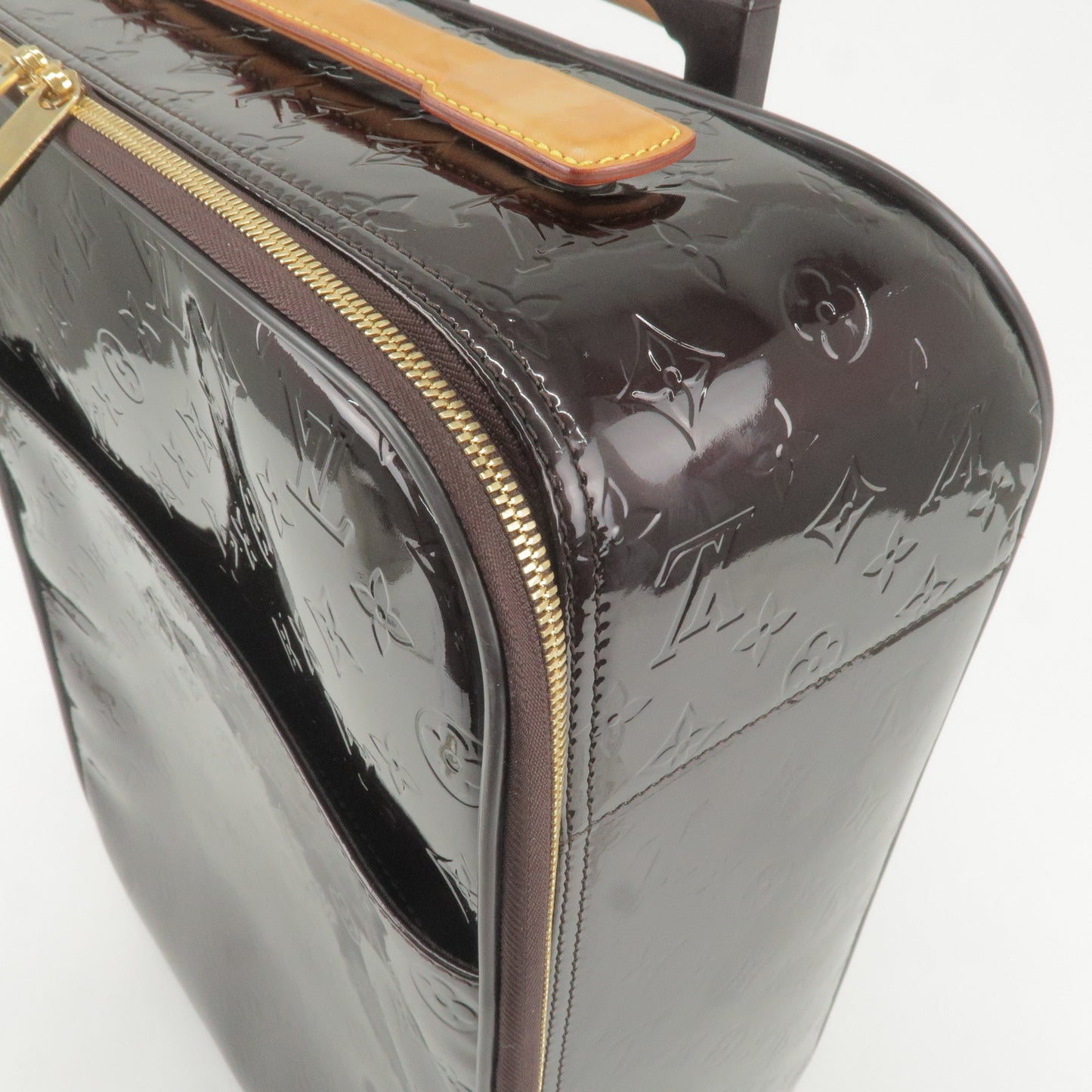 Louis Vuitton Monogram Vernis Pegase45 Luggage Bag Amarante M91277