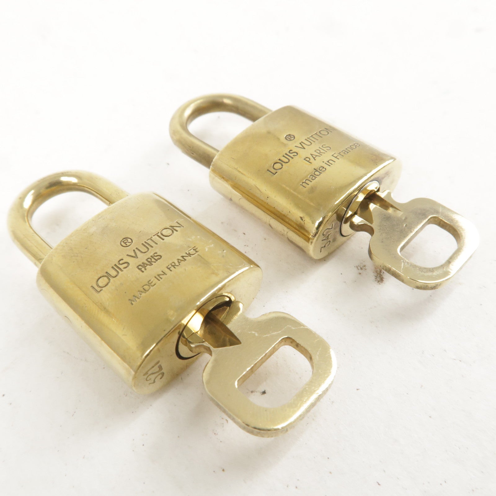 Louis Vuitton PadLock & Key Set Number 309 LV Pad Lock Authentic from Japan