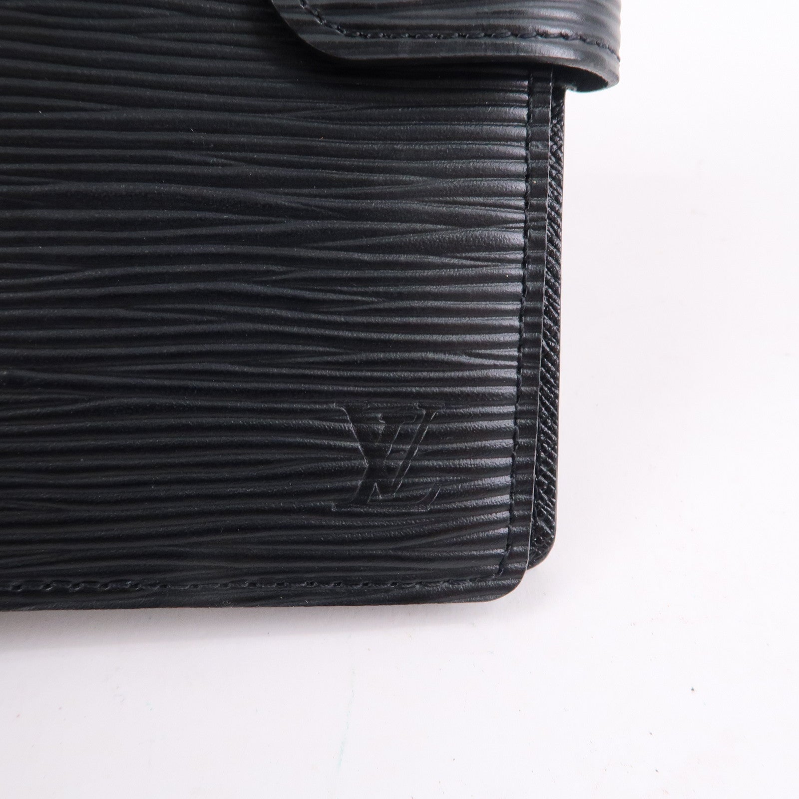 Louis Vuitton Epi Agenda PM Planner Cover Black Noir R20052