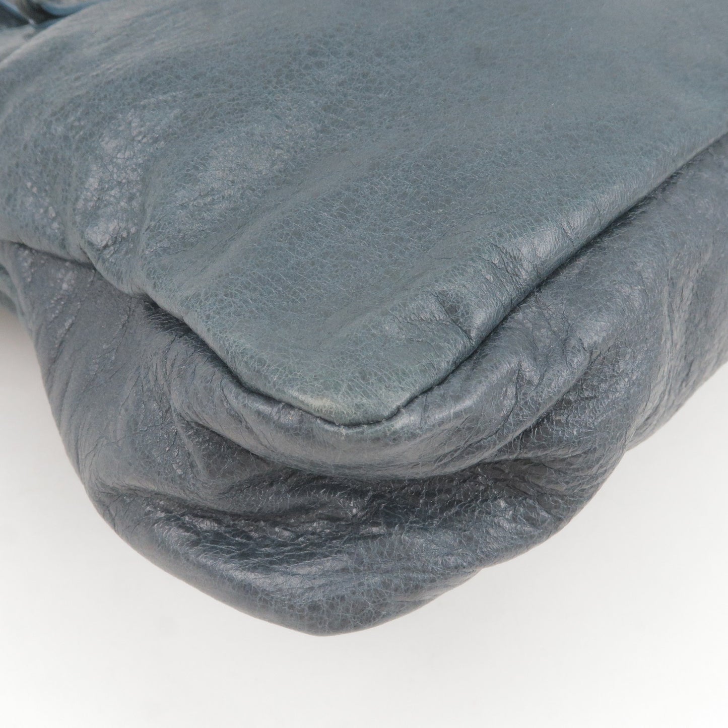 BALENCIAGA The First Leather 2Way Bag Hand Bag Navy 204577