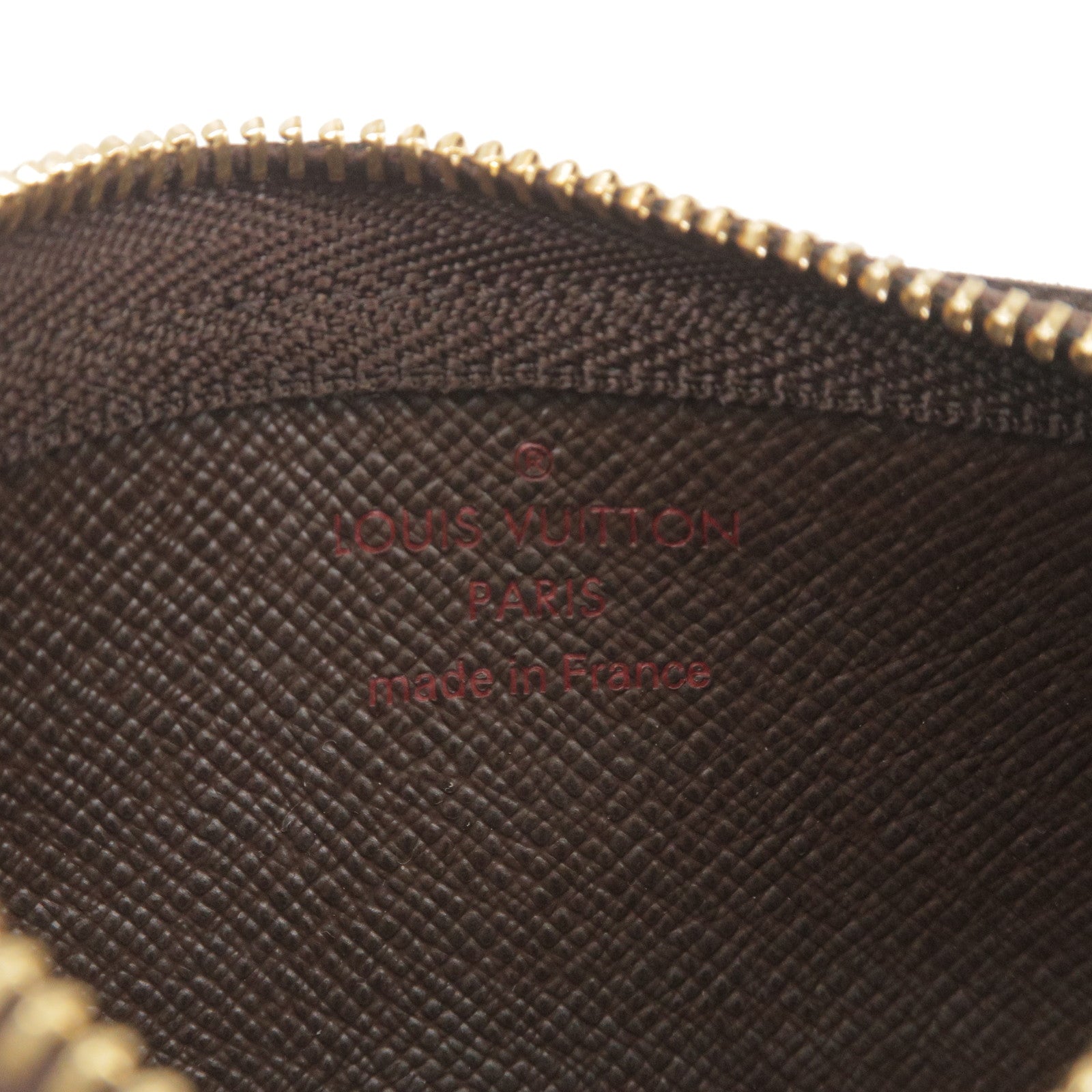 Louis Vuitton Key Porte-Cles Zip Pouch in Damier Ebene - SOLD