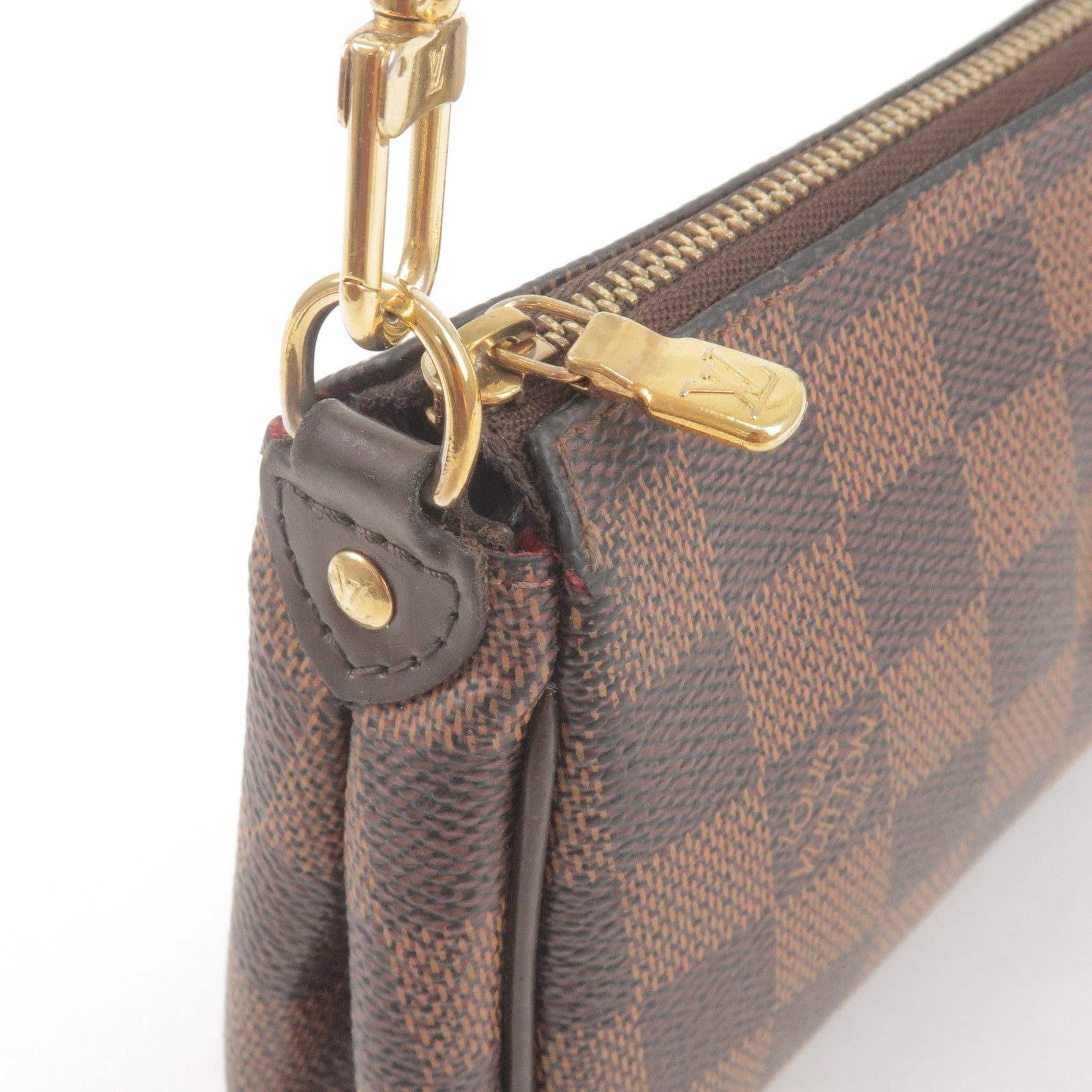 Louis Vuitton Damier Ebene Eva Pochette - Brown Clutches, Handbags