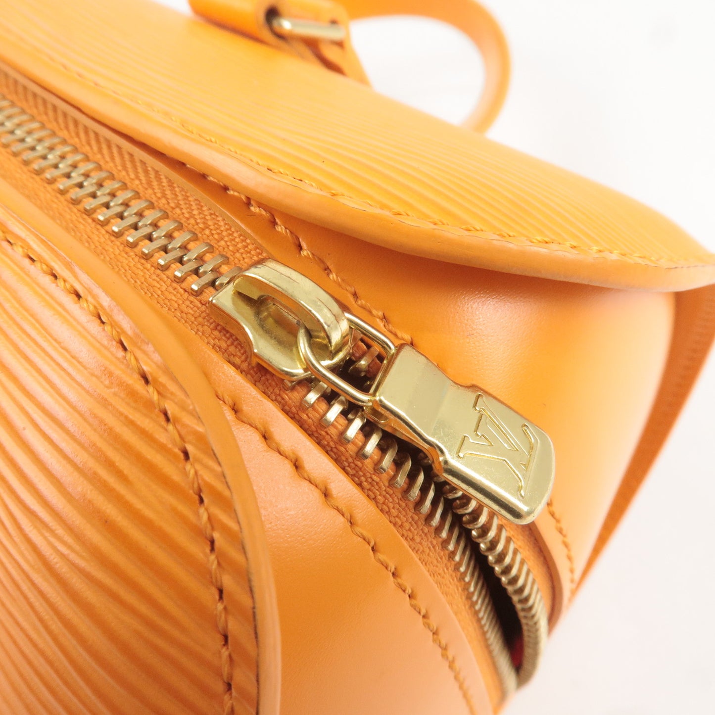 Louis Vuitton Epi Soufflot Hand Bag Mandarin Orange M5222H