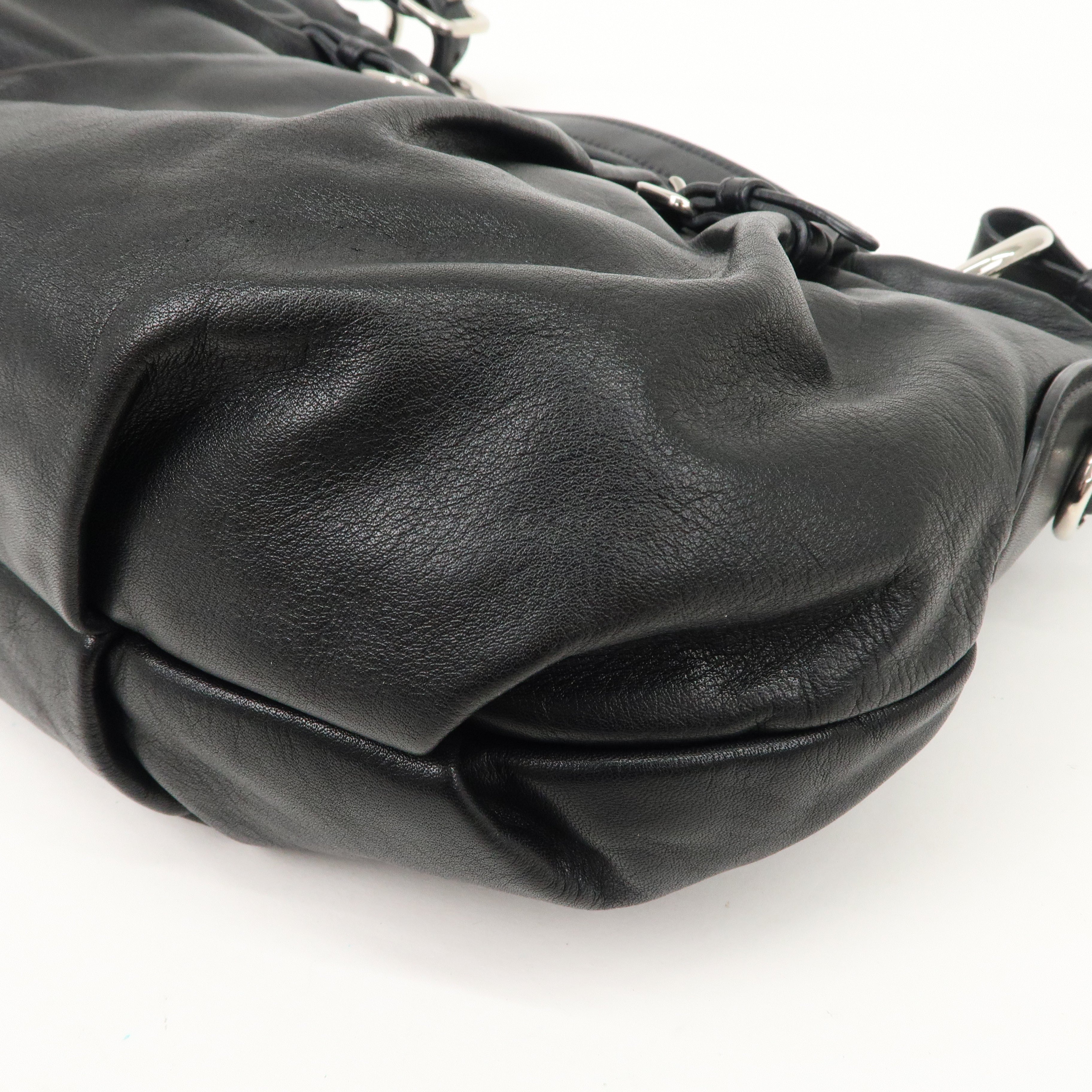 Hand - Shoulder - Bag - Bag - PRADA - Logo - Leather - Black