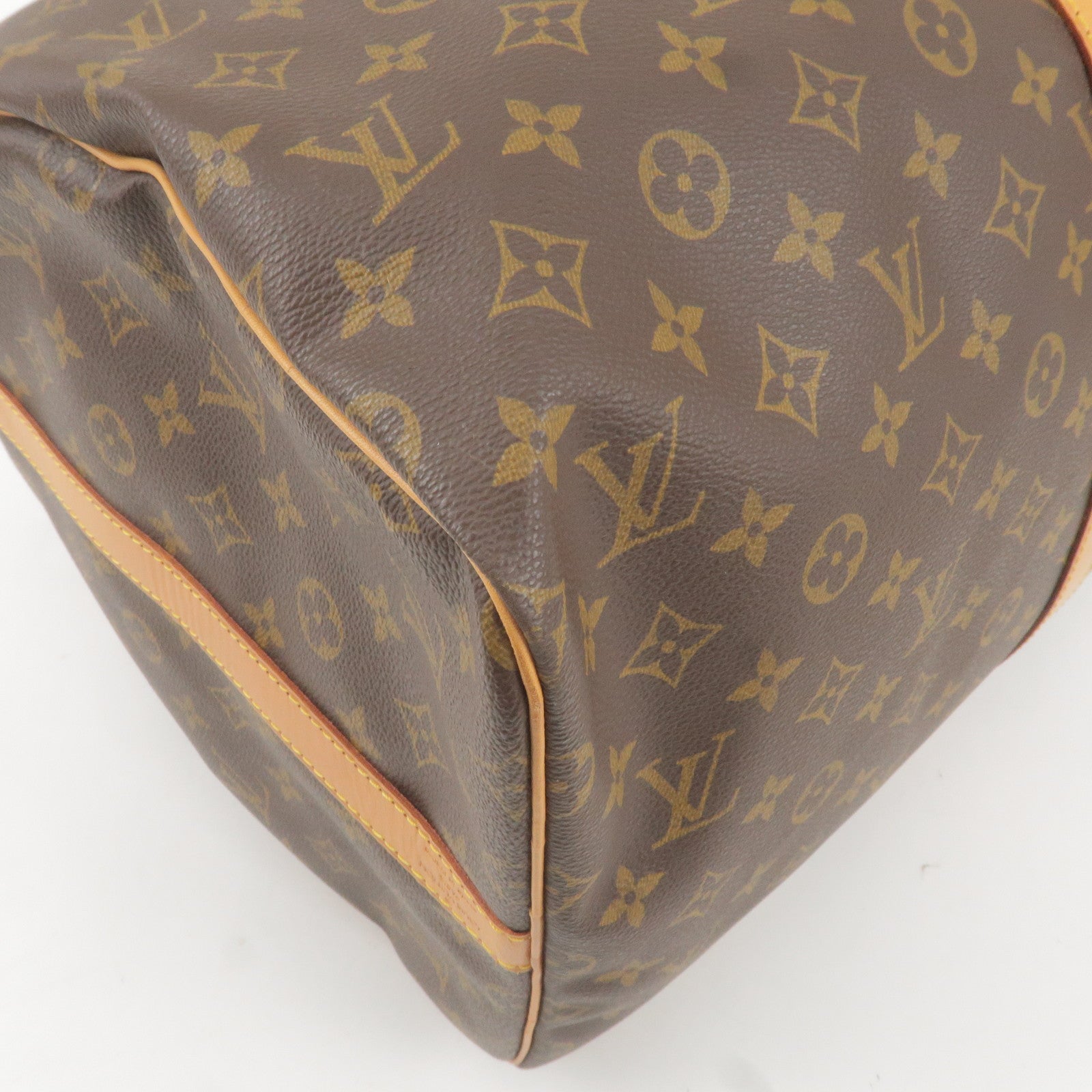 Authentic Louis Vuitton Monogram Keepall 55 Bandoliere Travel Bag F/S DHL  EMS
