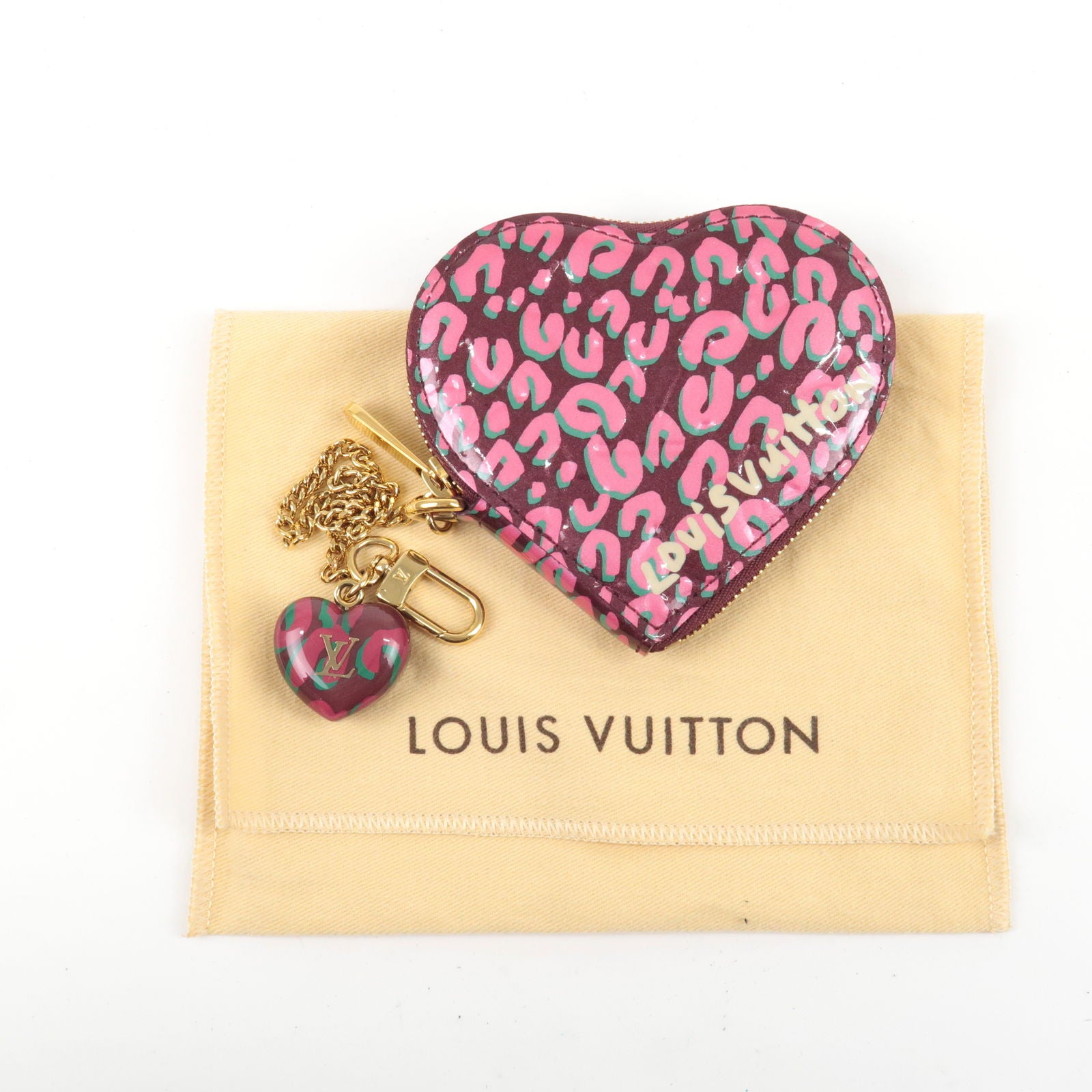 Louis Vuitton - Porte Monnaie Monogram Vernis Leather Heart Coin