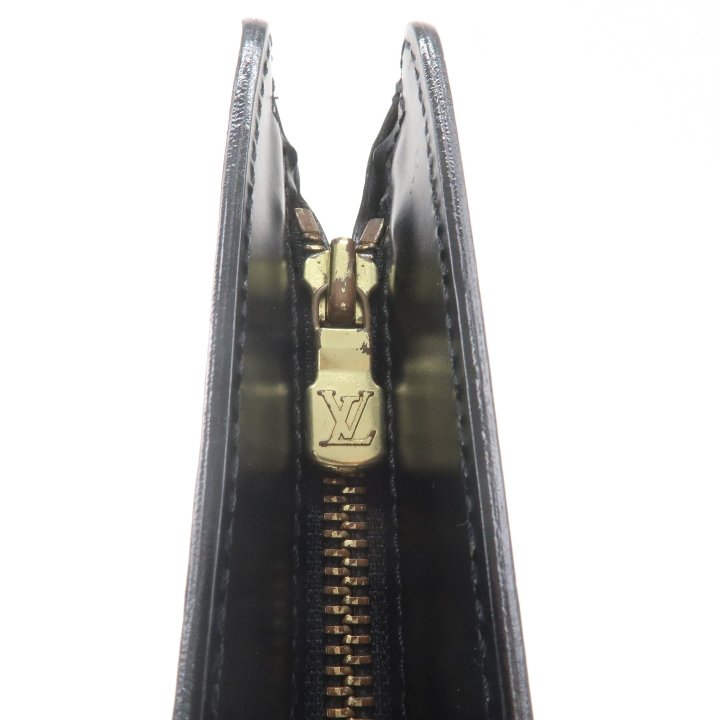 LOUIS VUITTON LV Pochette Homme Clutch Hand Bag Epi Leather Black M52522  60MS635